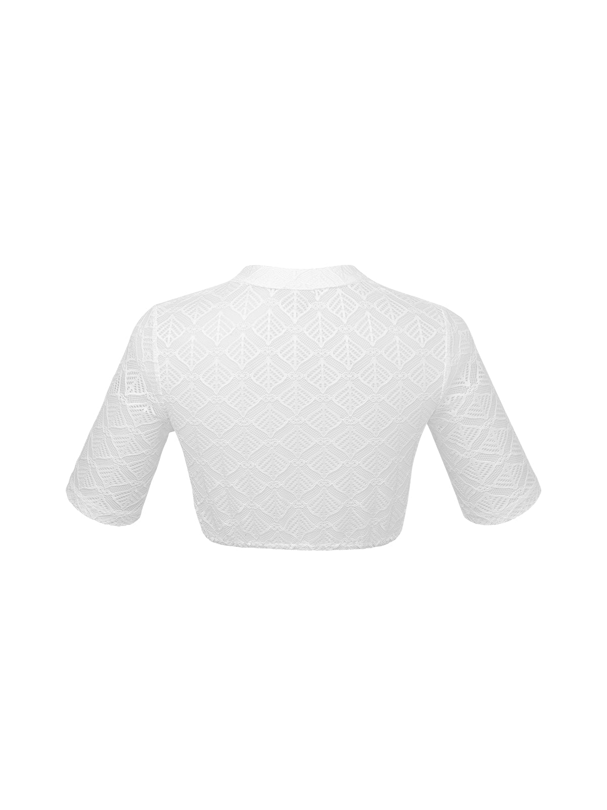 Edle Trachtenbluse Bluse Fanny für Damen in Weiß