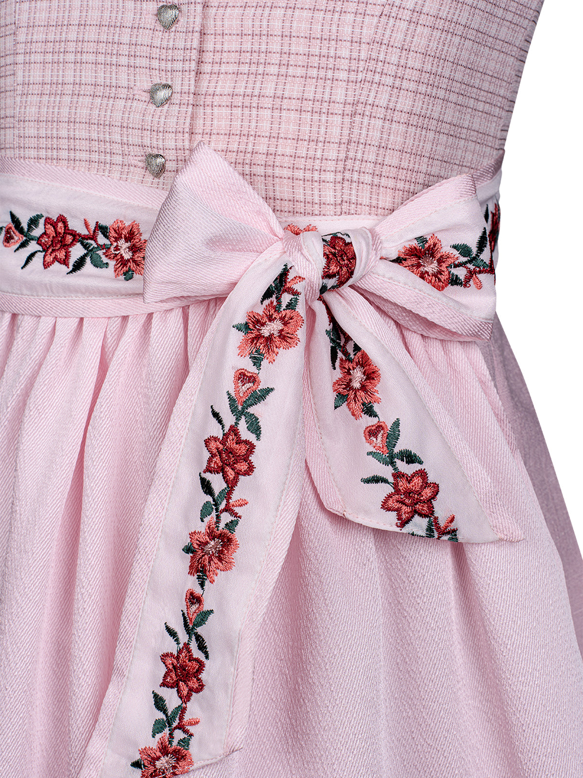 Damen Dirndl Kinder Dirndl Irene In Creme für Oktoberfest in Rosa
