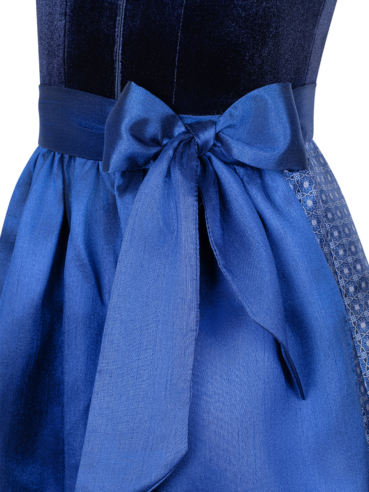 Trachtenkleid Kinder Dirndl Leonie In Creme mit elegantem Design in Blau