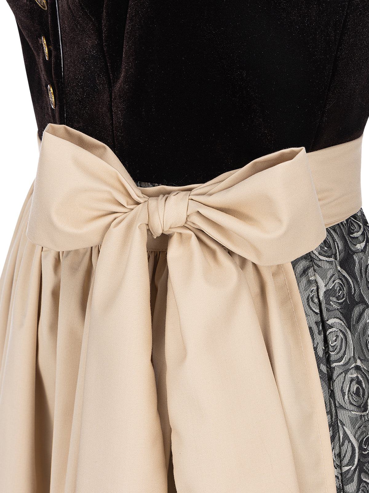 Trachtenkleid Nicole In Braun mit elegantem Design