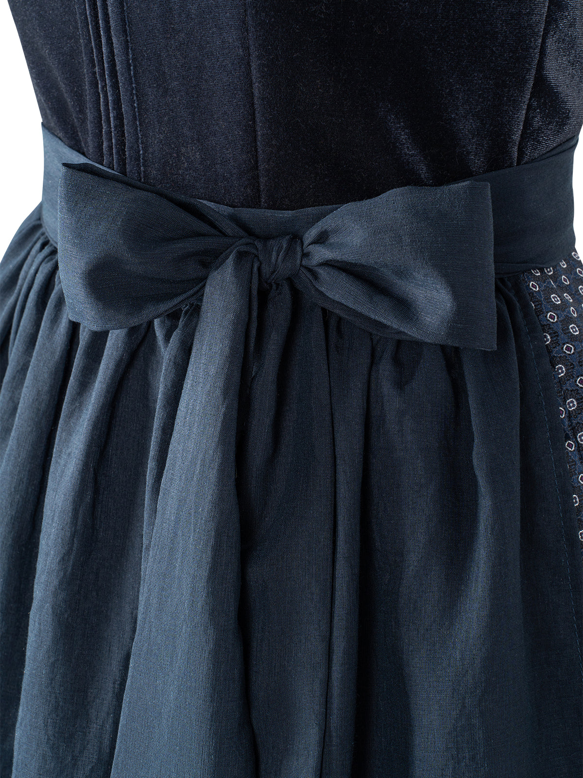 Dirndl Stella im traditionellen Trachtenstil in Blau