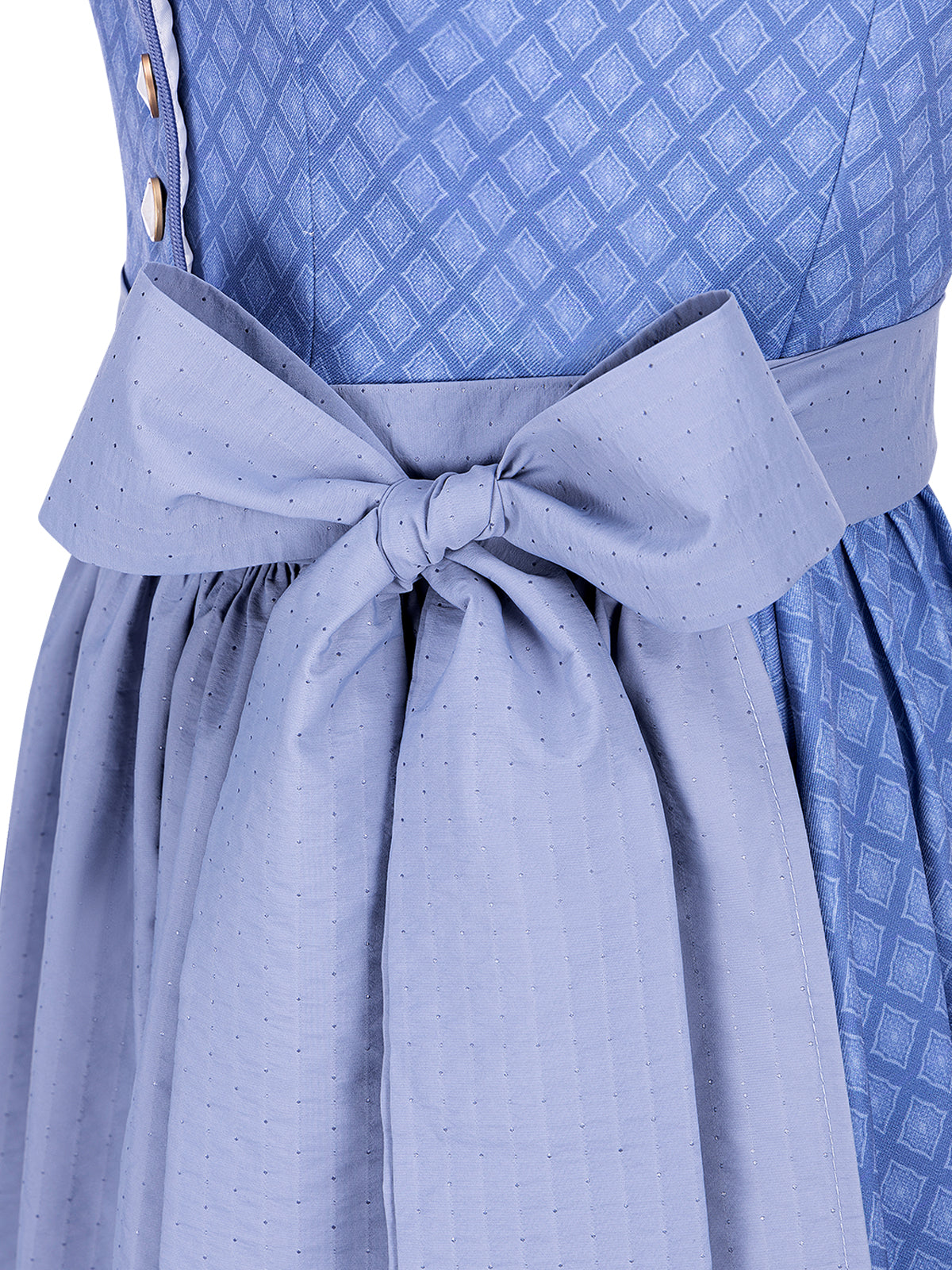 Trachtenkleid Daniela In Hell Blau mit elegantem Design