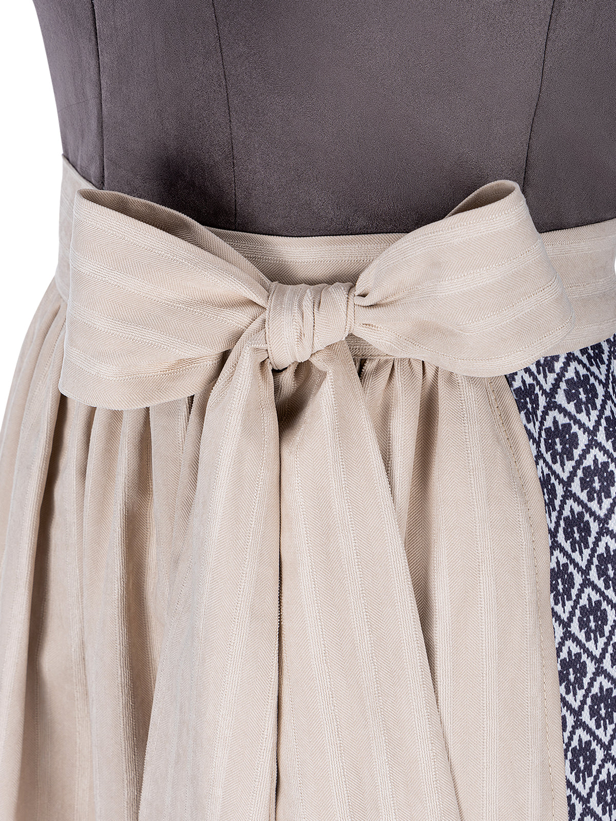 Damen Dirndl Maxima In Grau für Oktoberfest