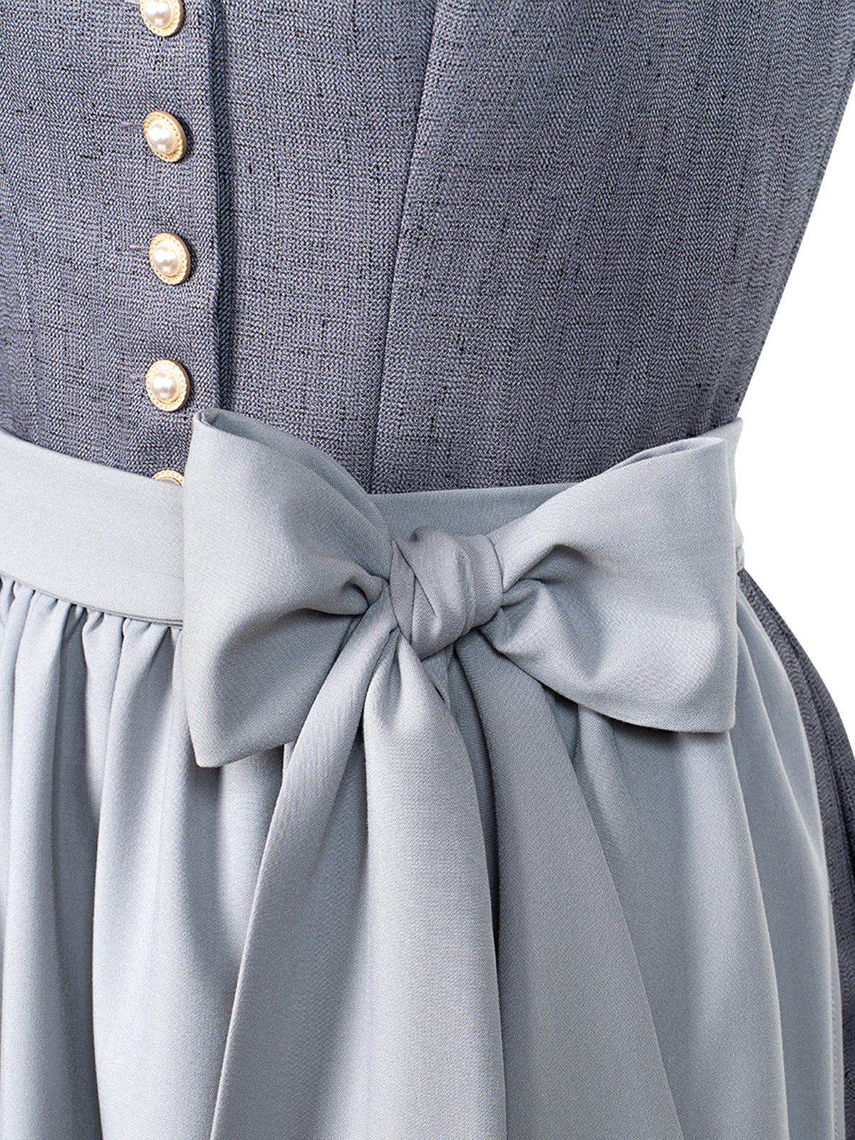 Klassisches Dirndl Kleid Amana In Grau