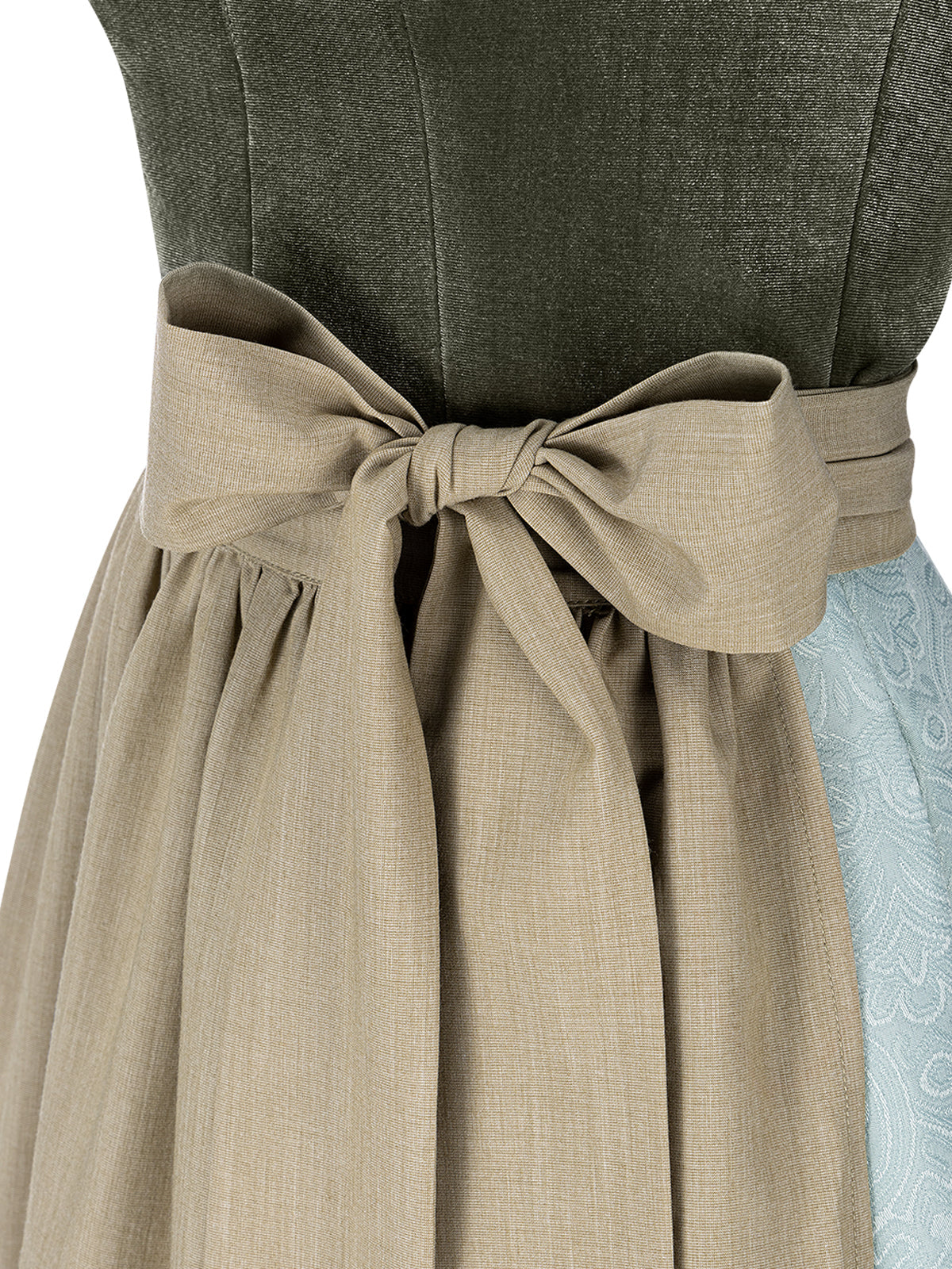 Damen Dirndl Watt für Oktoberfest in Grün