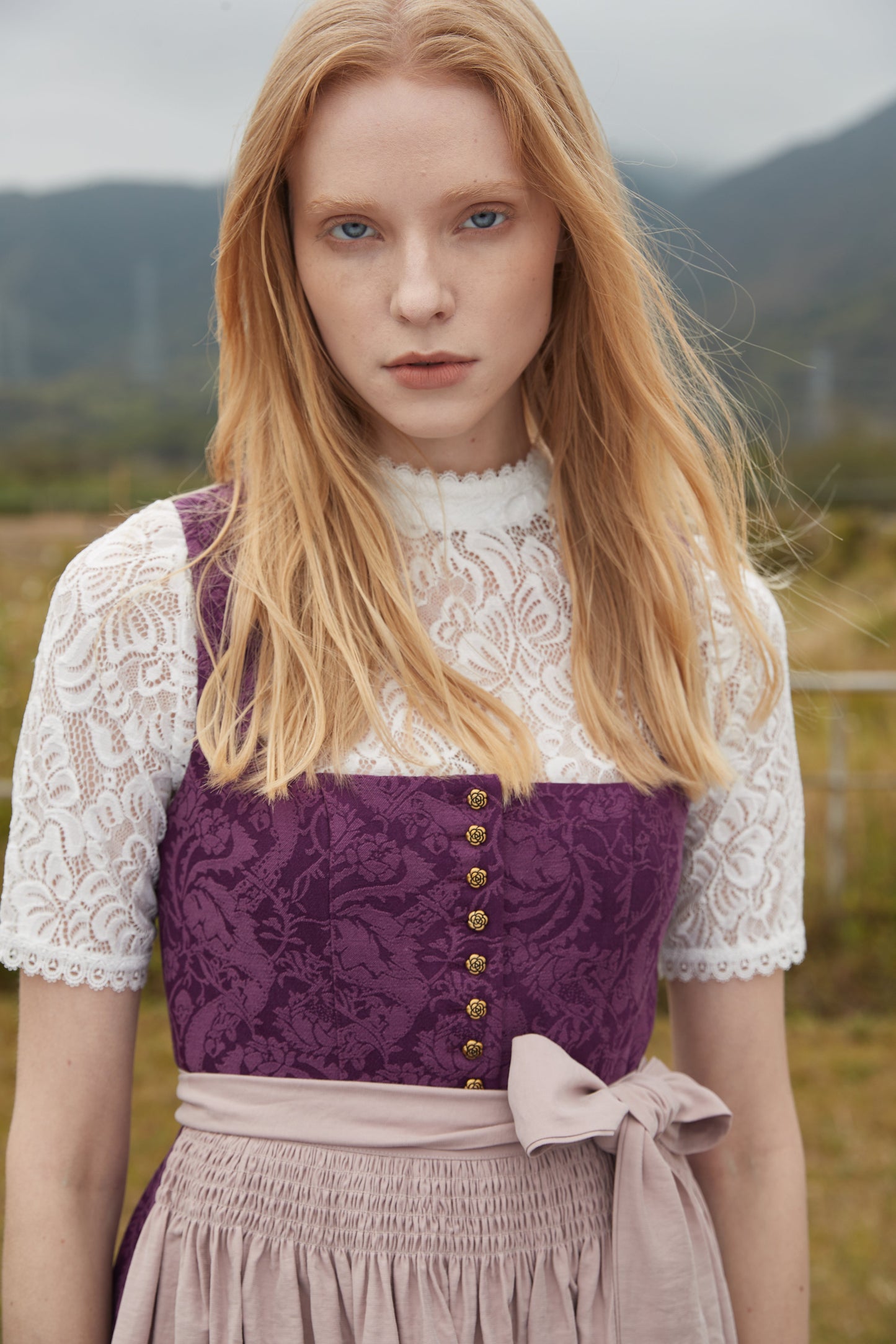 Spitzen Bluse Bluse Mara zum Dirndl Look