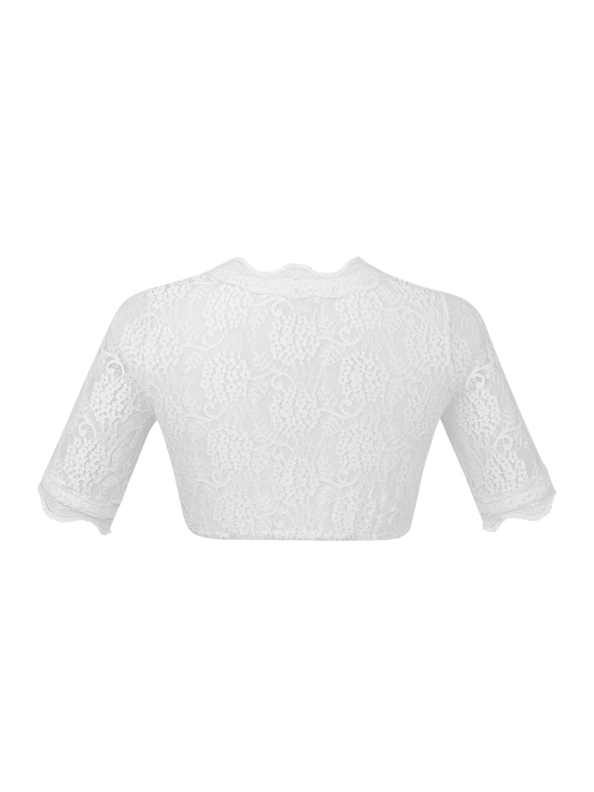 Edle Trachtenbluse Bluse Lilly für Damen in Weiß
