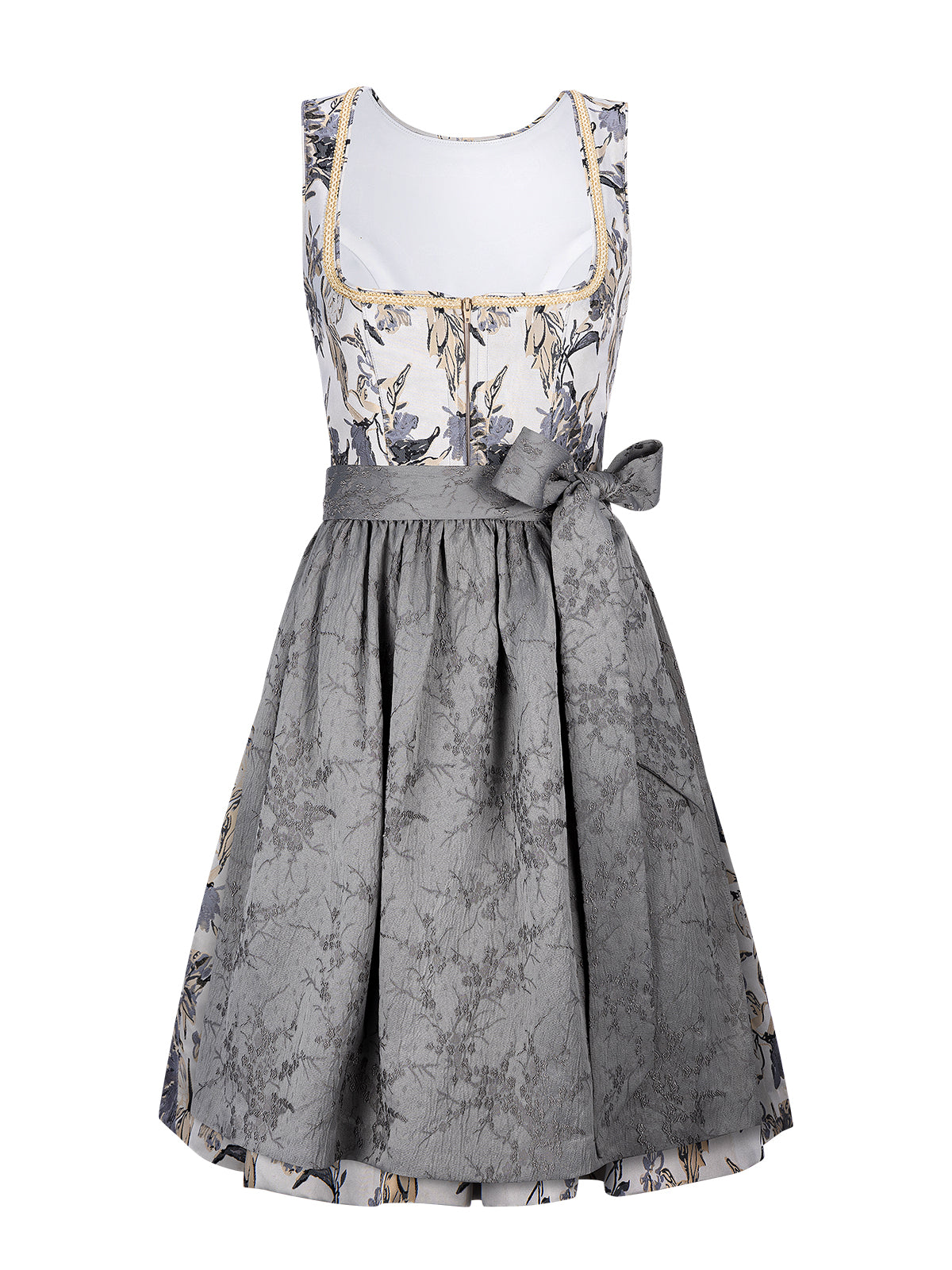 Klassisches Dirndl Kleid Sista in Grau