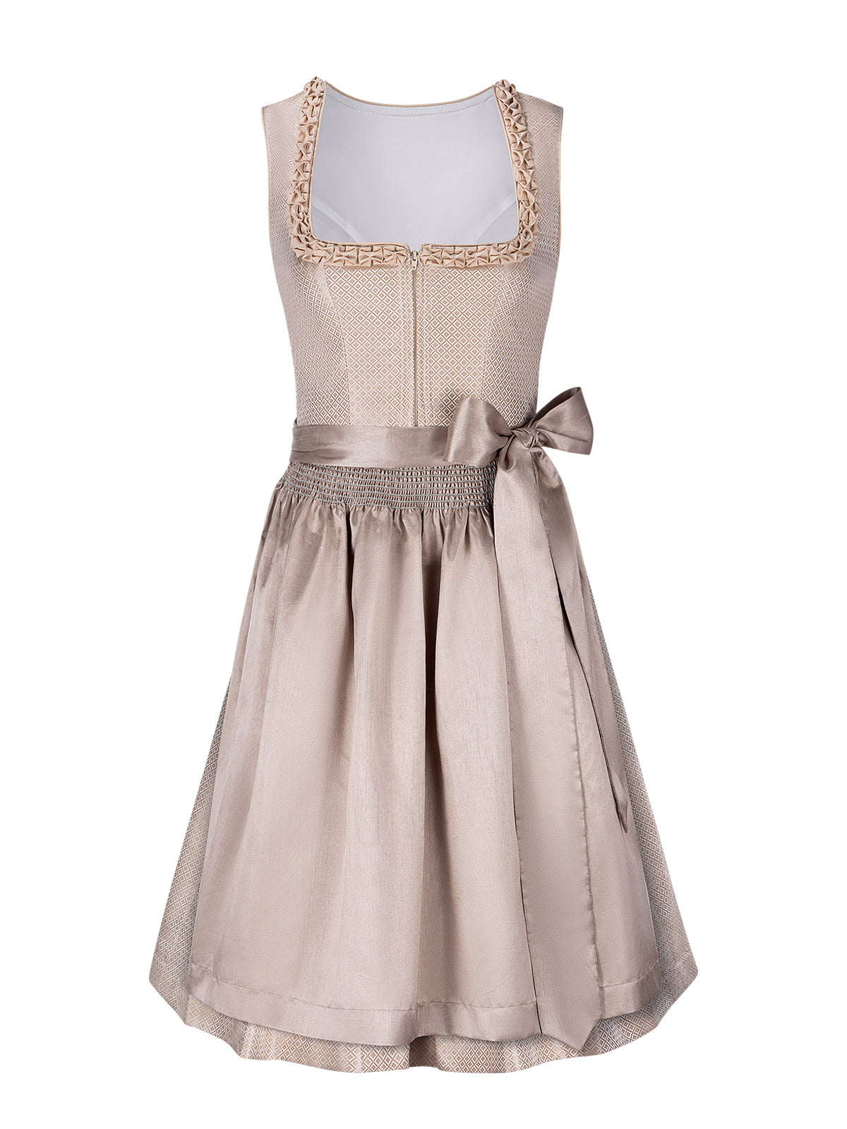 Festliches Dirndl Mila für die Wiesn in Beige