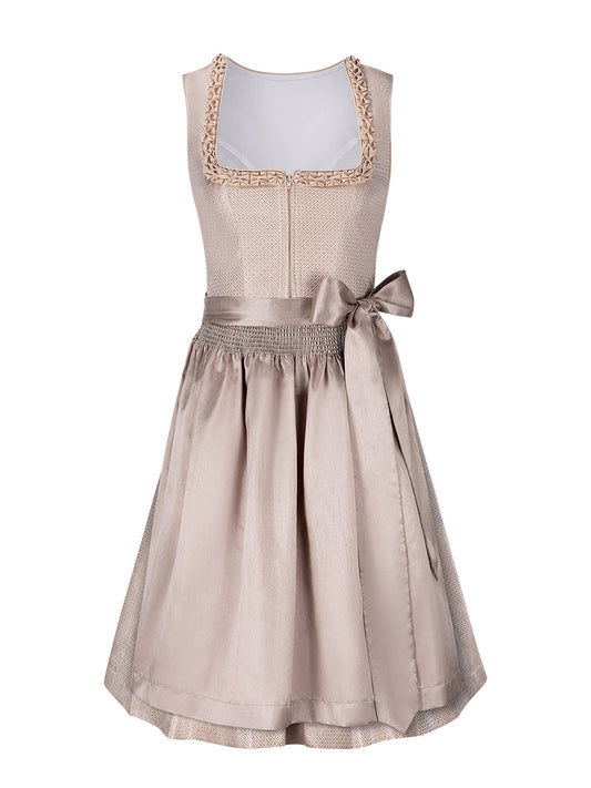 Festliches Dirndl Mila für die Wiesn in Beige
