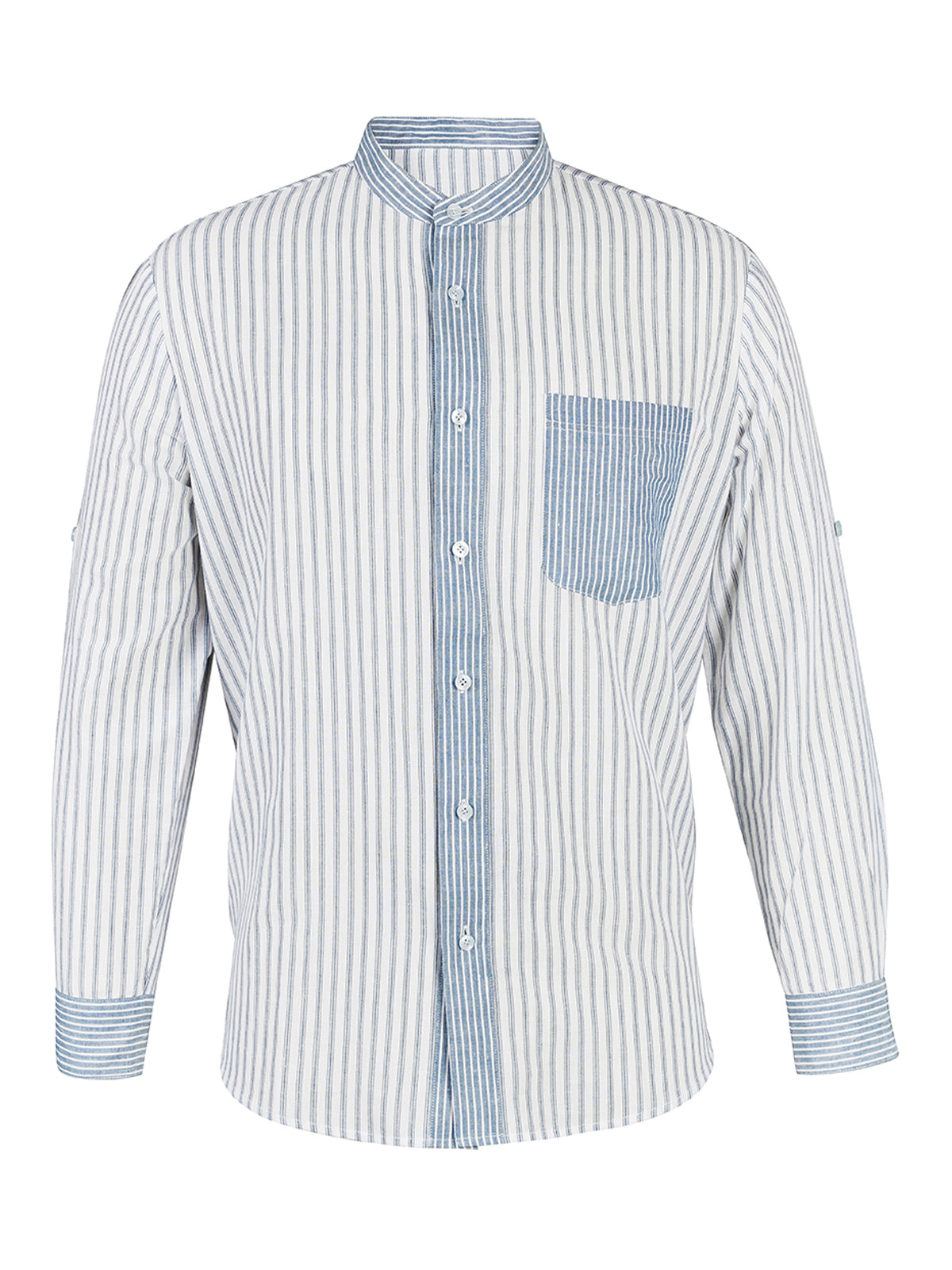 Elegantes Herren Trachtenhemd Herrenhemd Moosach in Blau