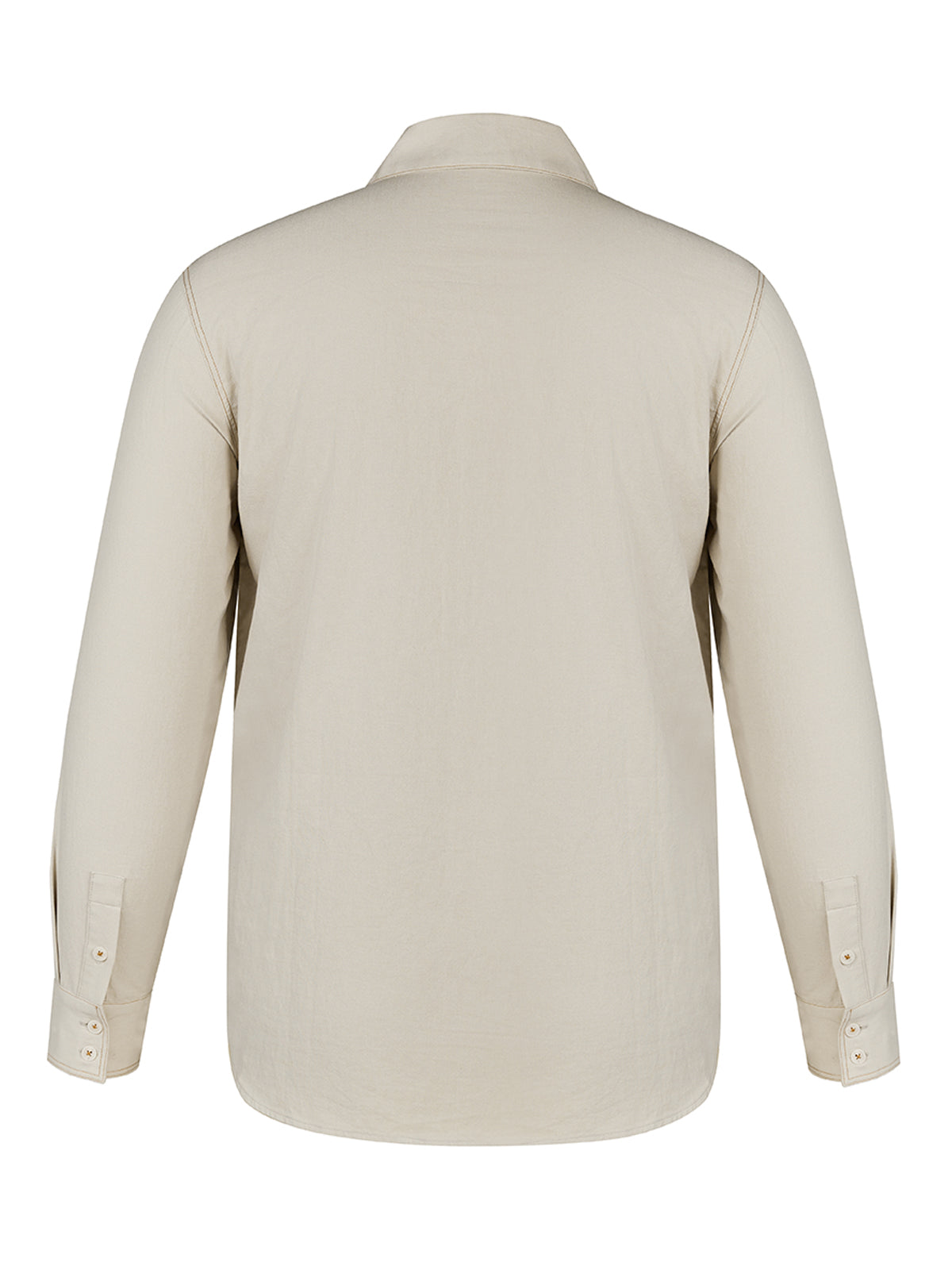 Klassisches Trachten Hemd Herrenhemd Karo in Beige