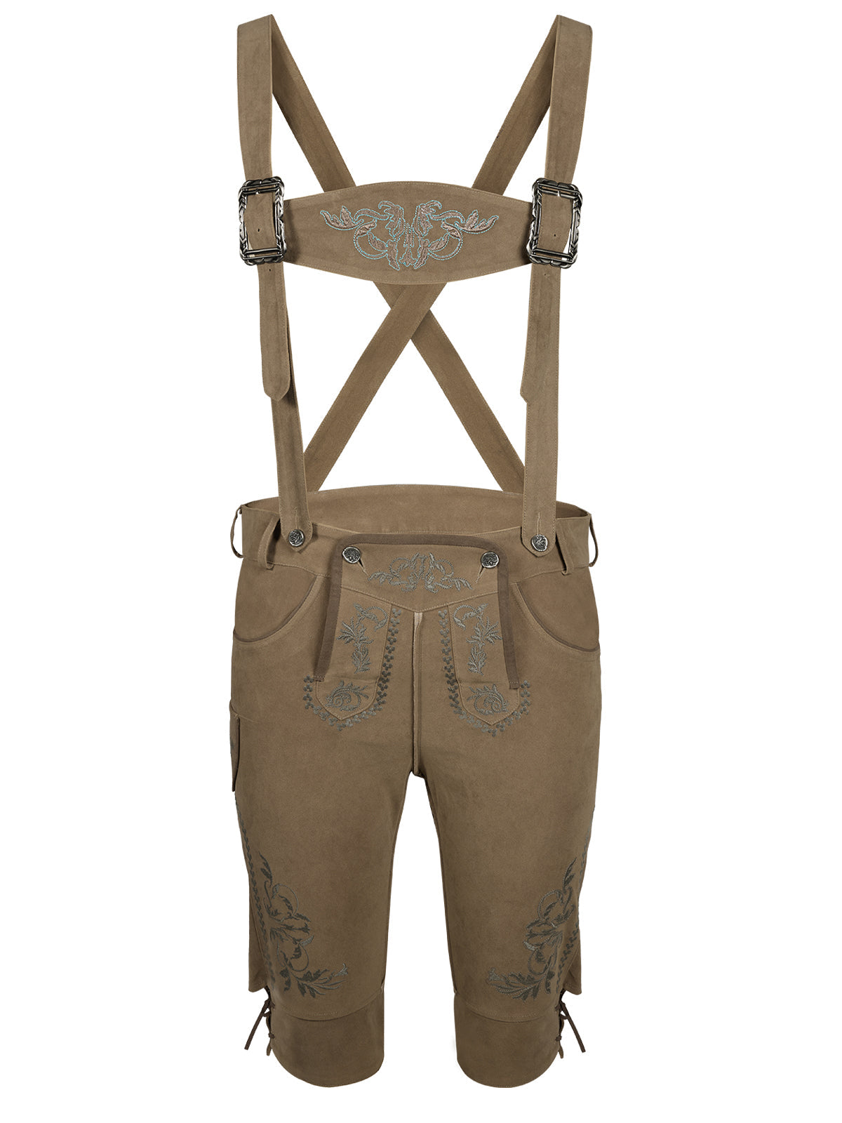 Premium Trachtenhose Norman In Dunkelsand aus Leder in Braun