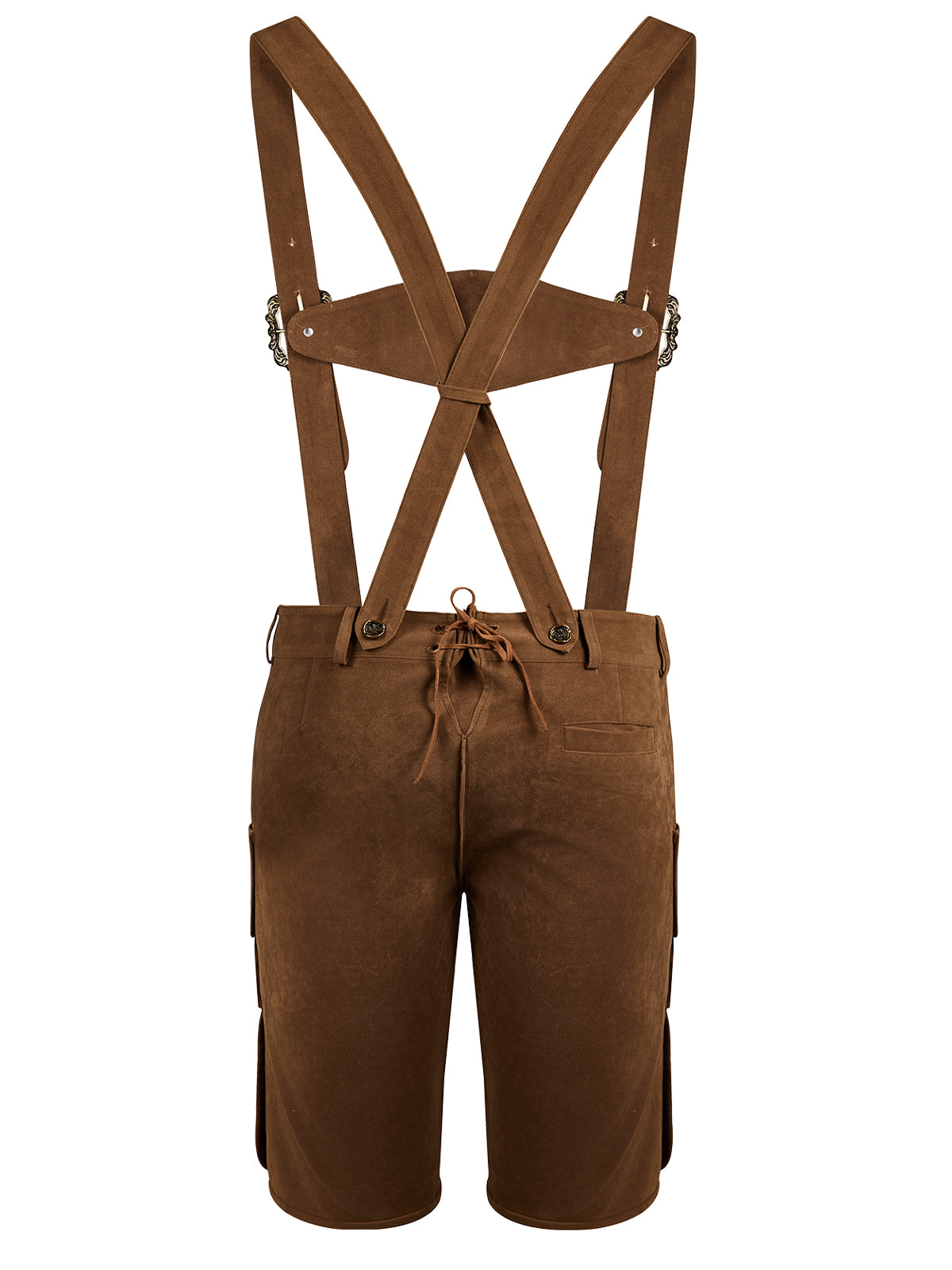 Oktoberfest Lederhose Norman In Antibraune mit klassischem Look