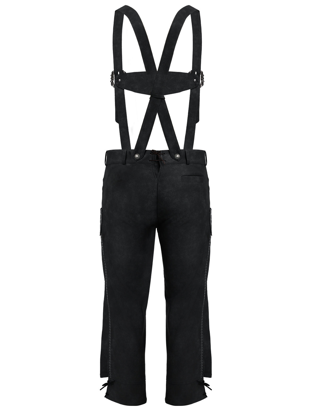 Premium Trachtenhose Theodor In Schwarzgrau aus Leder
