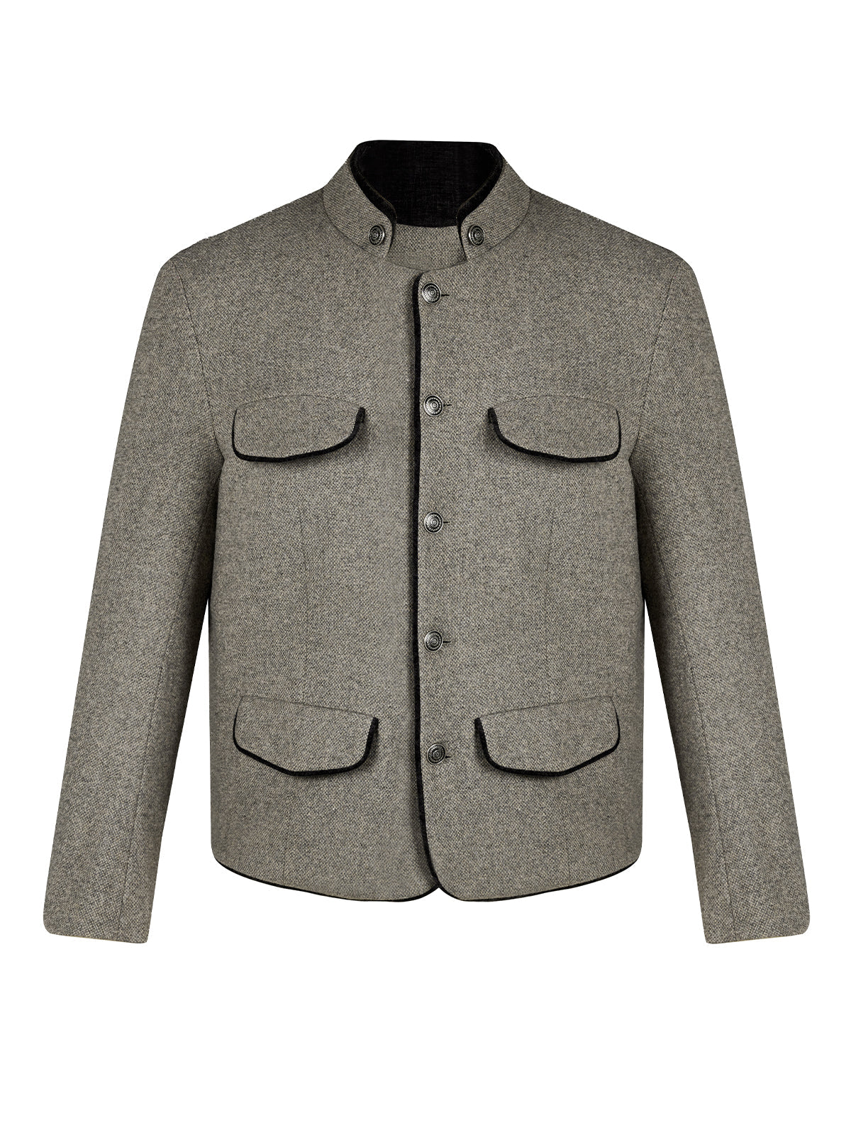 Elegante Trachtenjacke Herrensakko Logen für festliche Anlässe in Grau