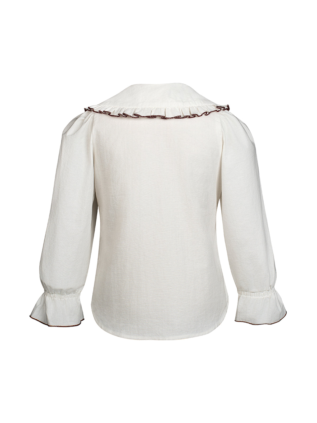 Damen Trachtenbluse Kinder Bluse Nina im festlichen Stil in Weiß