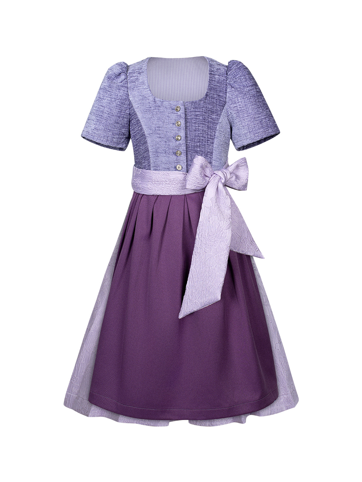 Damen Dirndl Kinder Dirndl Ginny In Creme für Oktoberfest in Lila