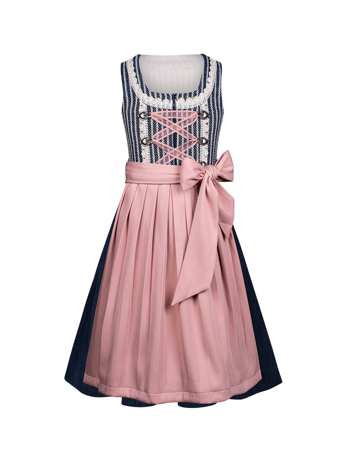Dirndl Kinder Dirndl Harper In Creme im traditionellen Trachtenstil in Schwarz
