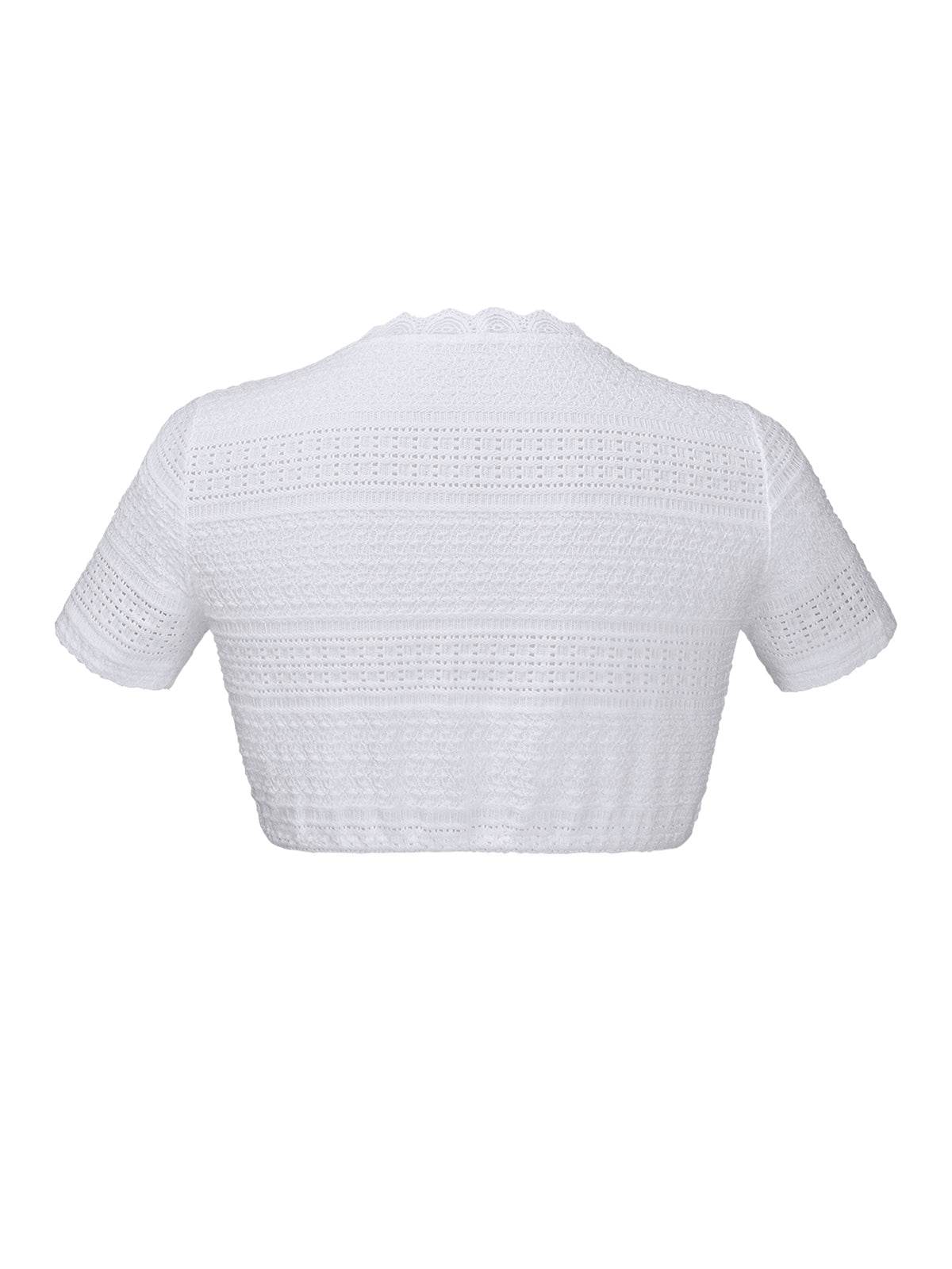 Klassische Dirndlbluse Bluse Ruchti für Oktoberfest in Weiß