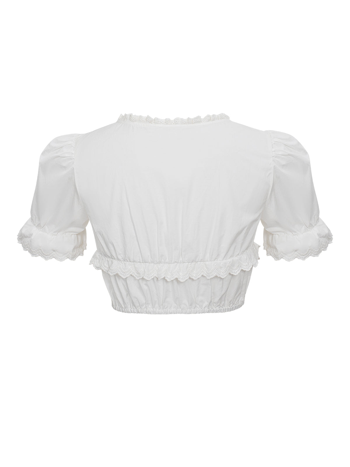 Spitzen Bluse Bluse Terri zum Dirndl Look in Weiß