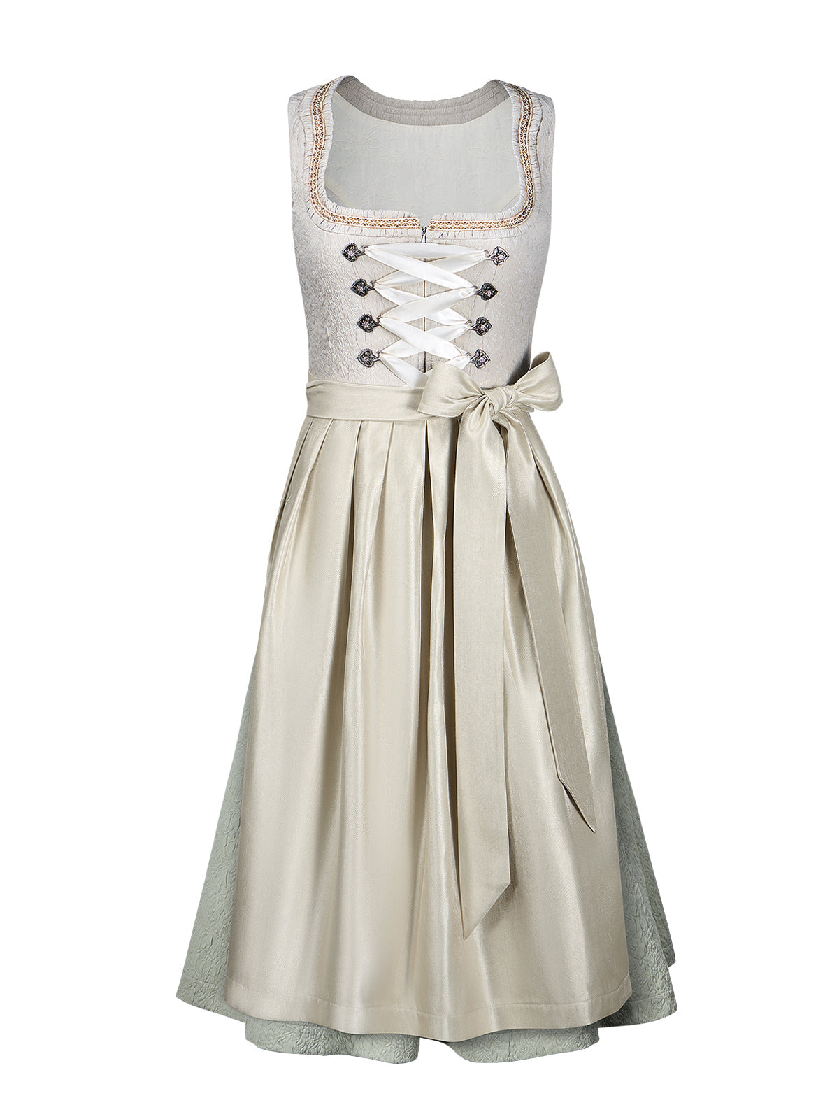 Damen Dirndl Katharina für Oktoberfest in Beige