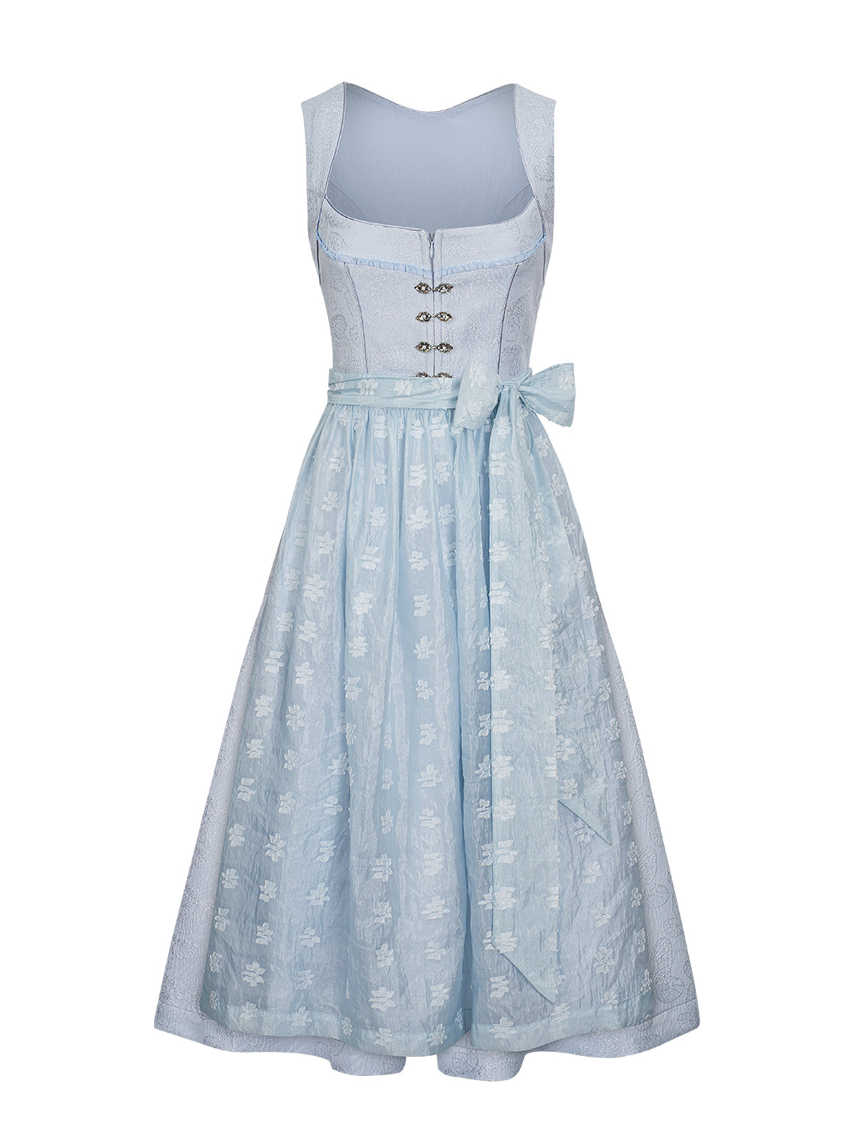 Dirndl Lobby im traditionellen Trachtenstil in Blau