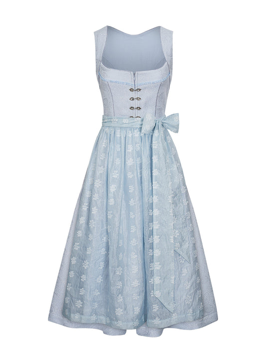 Dirndl Lobby im traditionellen Trachtenstil in Blau