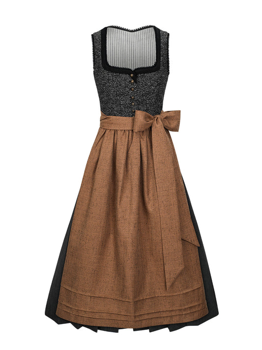 Damen Dirndl Anemone für Oktoberfest in Schwarz