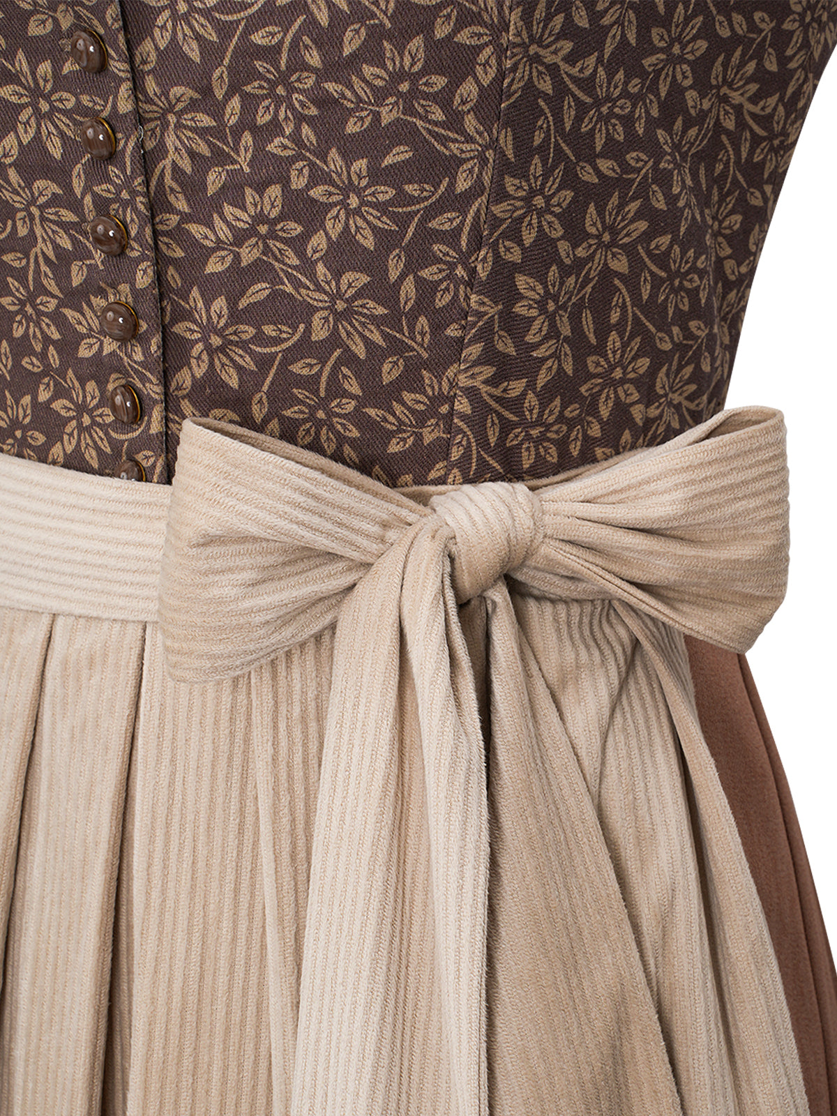 Festliches Dirndl Lori für die Wiesn in Braun