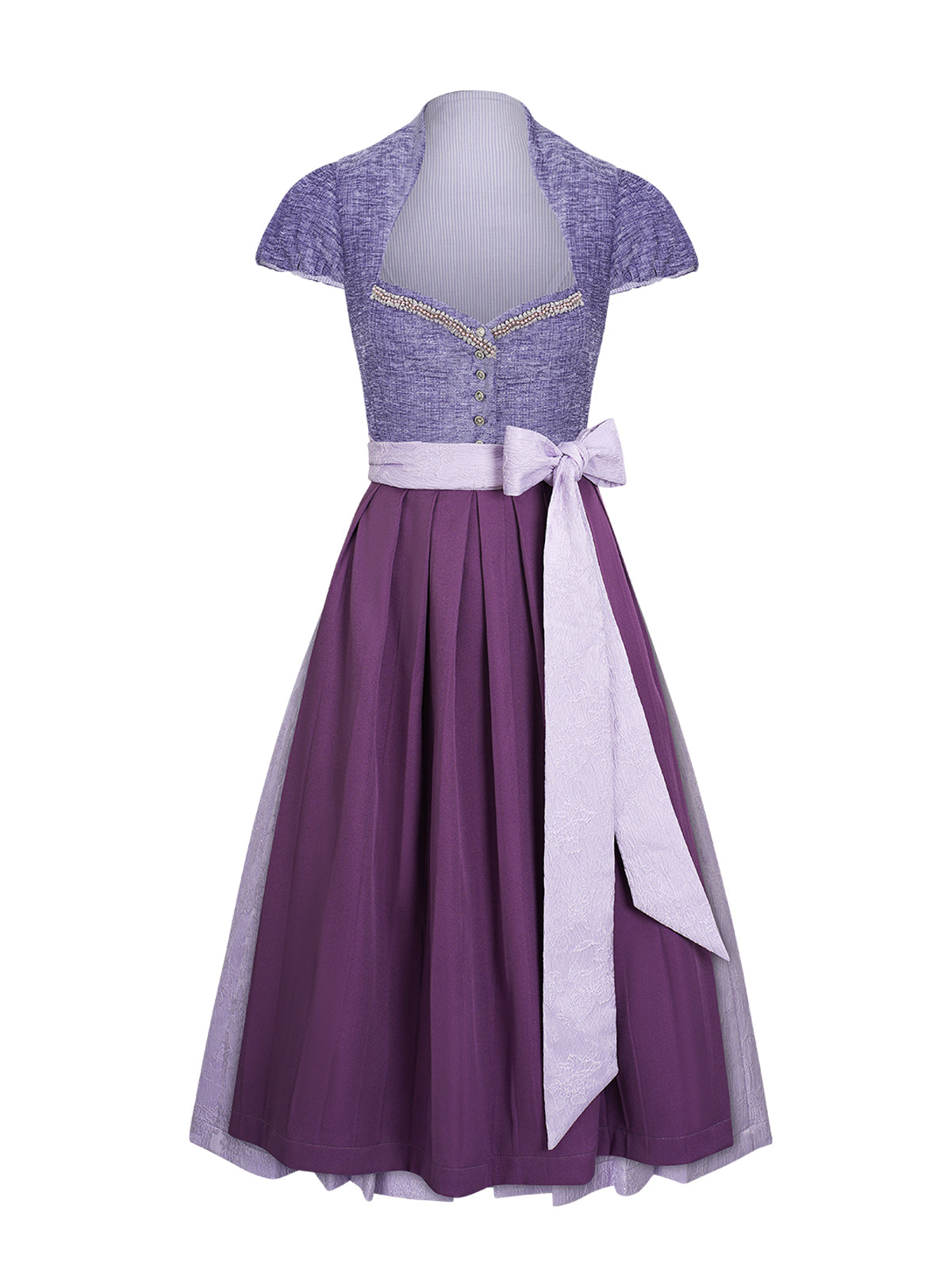 Trachtenkleid Ginny mit elegantem Design in Lila