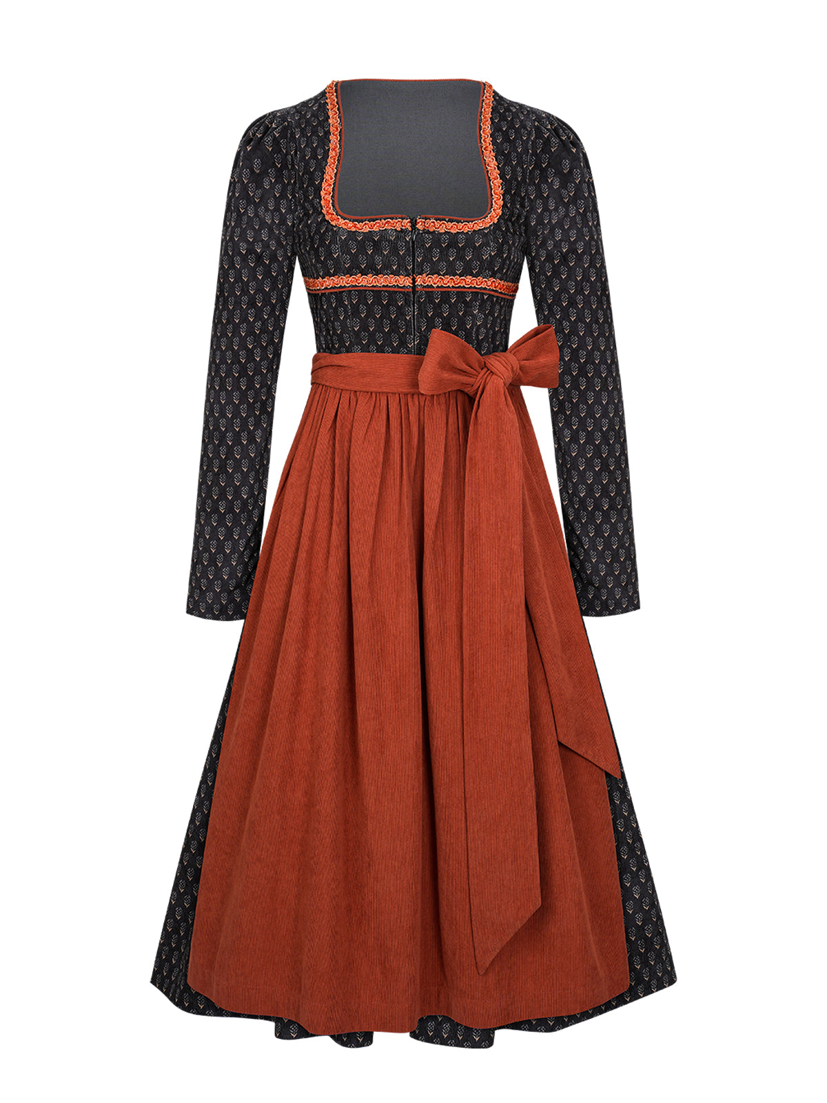 Dirndl Kitty im traditionellen Trachtenstil in Schwarz