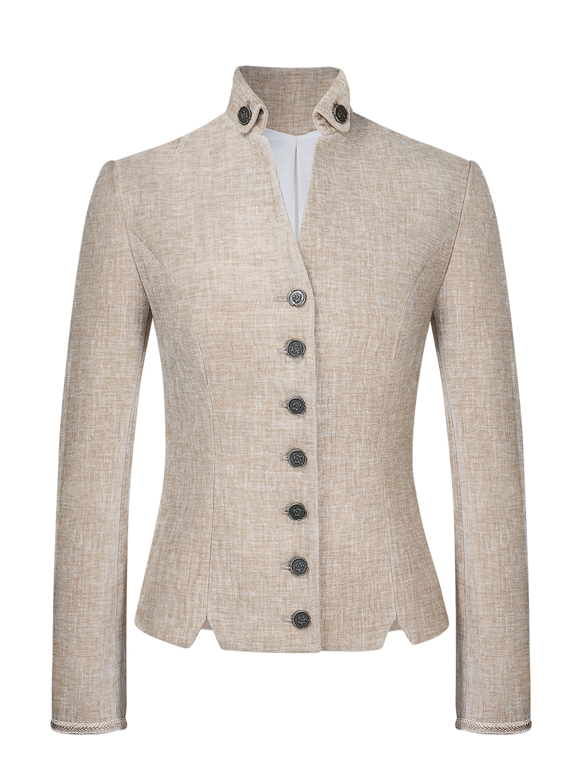 Trachtenjacke Damenjacke Barbara im klassischen Alpenstil in Beige