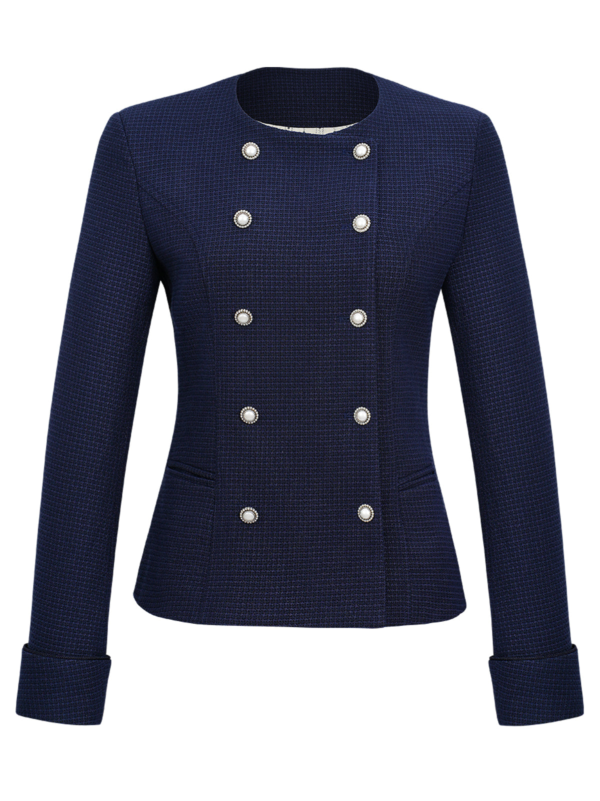 Bayerischer Janker Damenjacke Josie In Blau mit traditionellem Stil