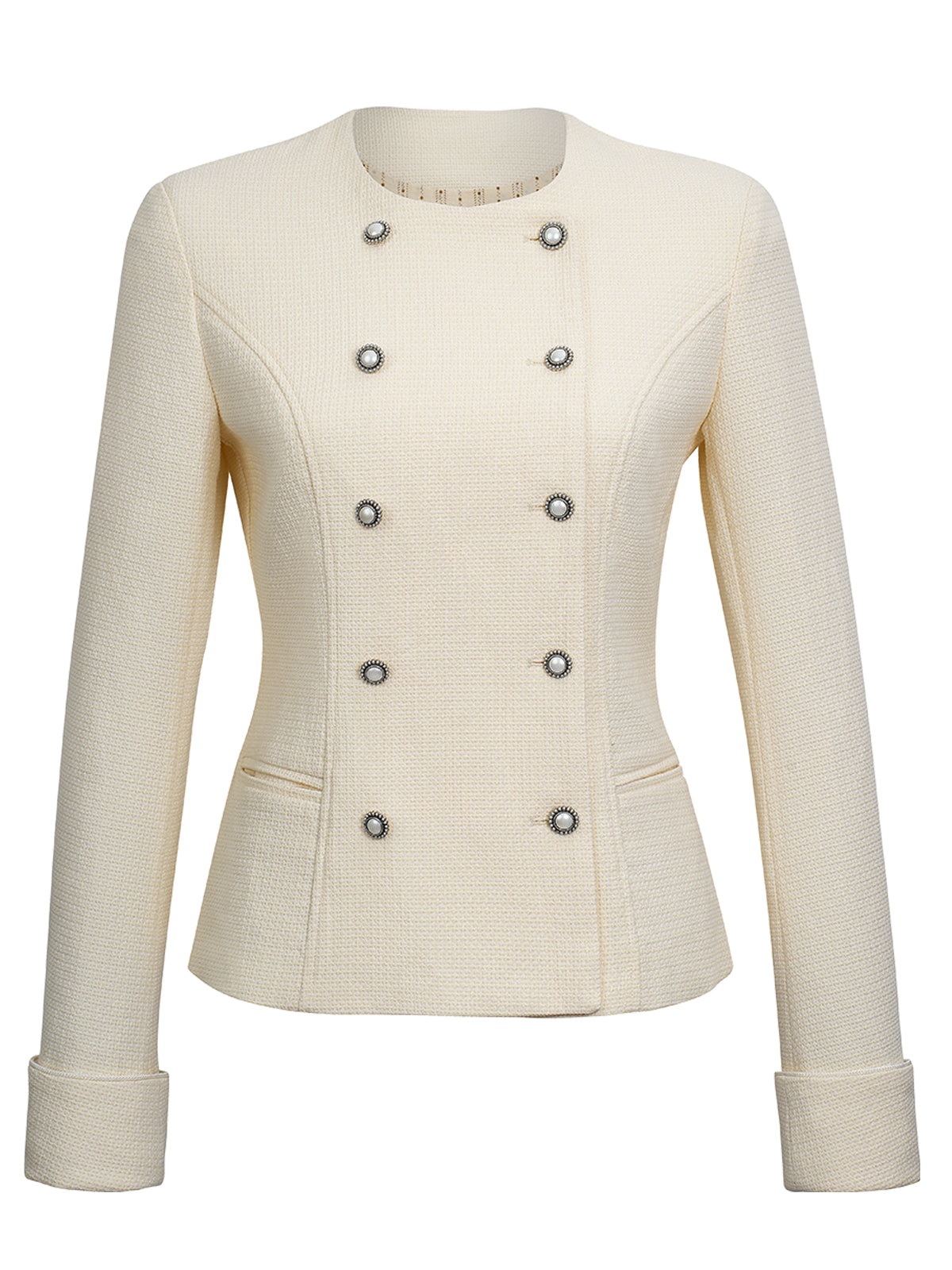 Premium Trachtenjacke Damenjacke Josie In Weiss für die Wiesn in Weiß