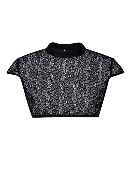 Spitzen Bluse Bluse Eudora Schwarz zum Dirndl Look