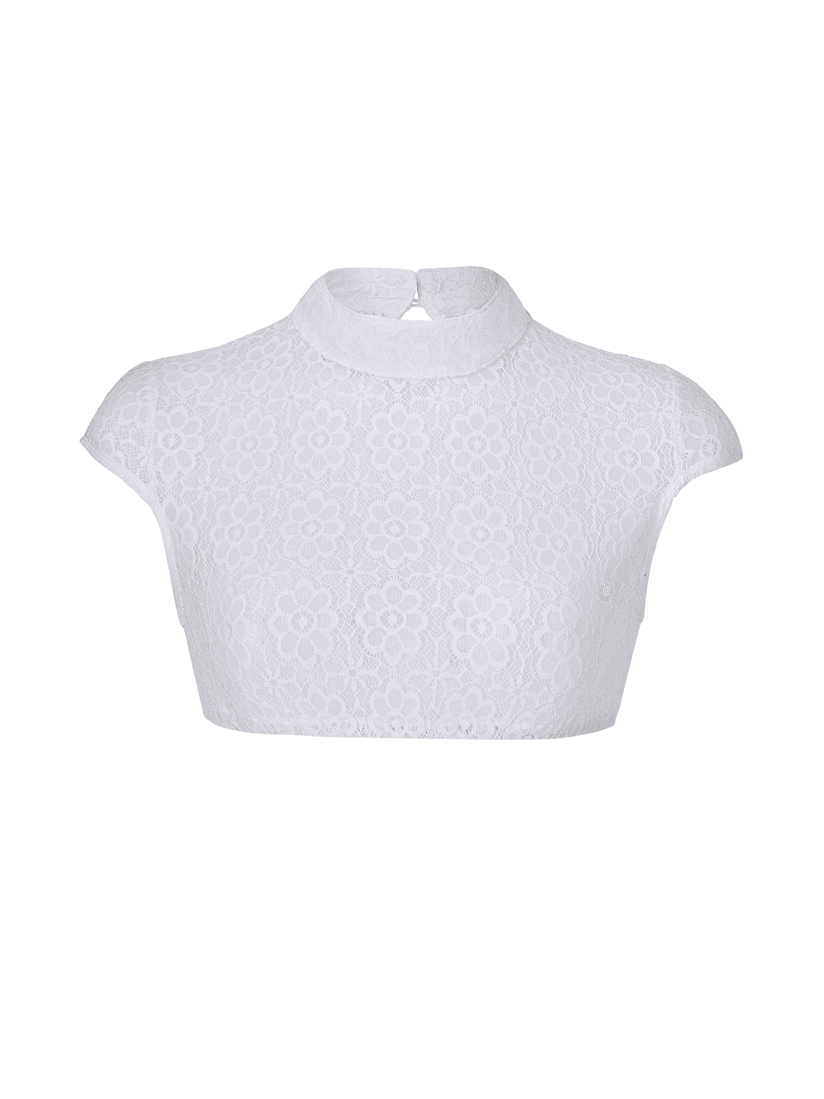 Klassische Dirndlbluse Bluse Eudora Weiss für Oktoberfest in Weiß