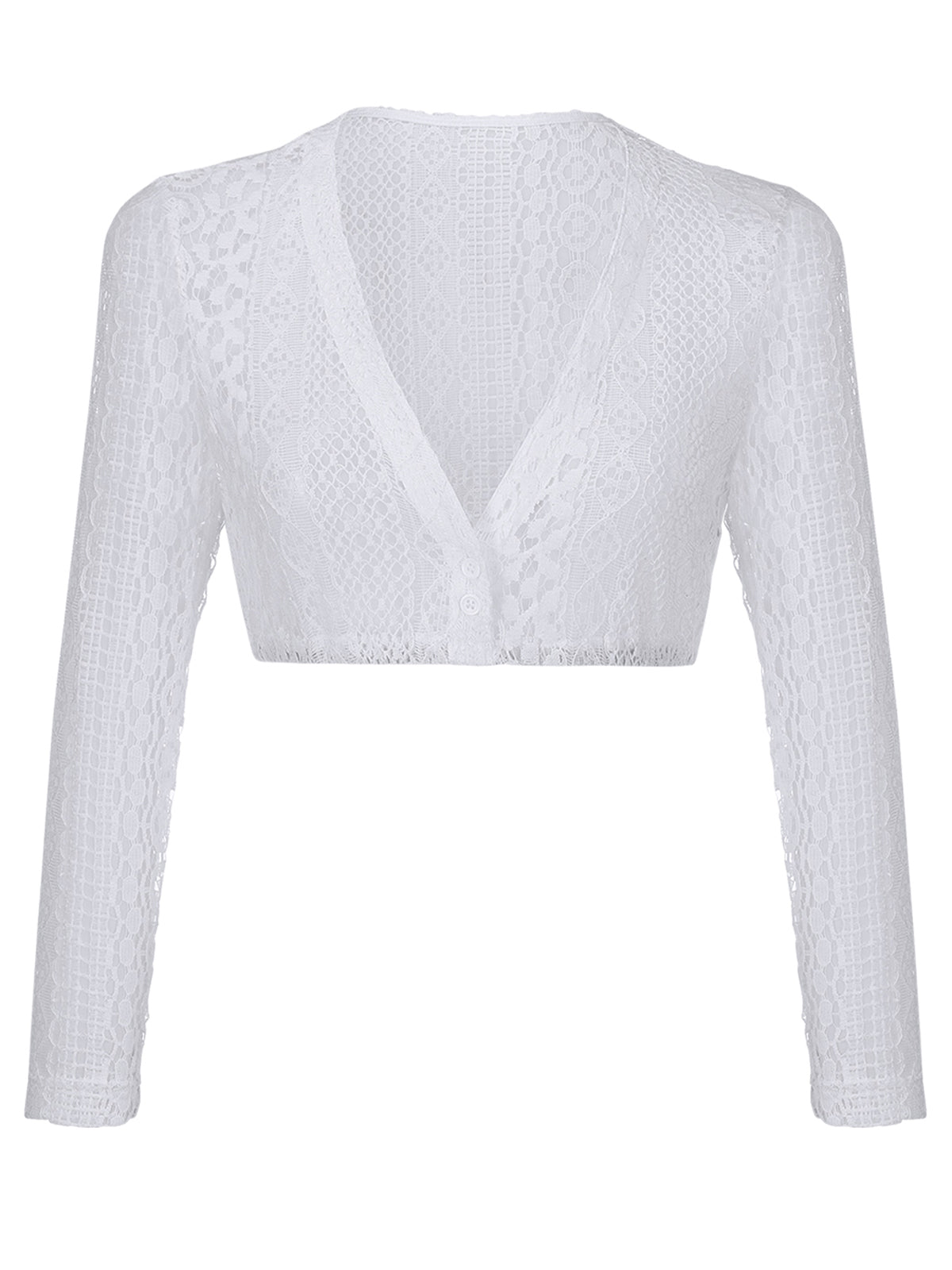 Dirndlbluse Bluse Lilith Weiss mit elegantem Trachten Design in Weiß
