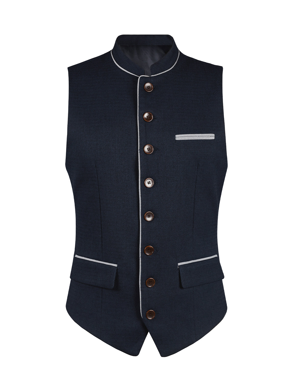 Herren Weste Herrenweste Konsta Blau für traditionelle Trachtenmode