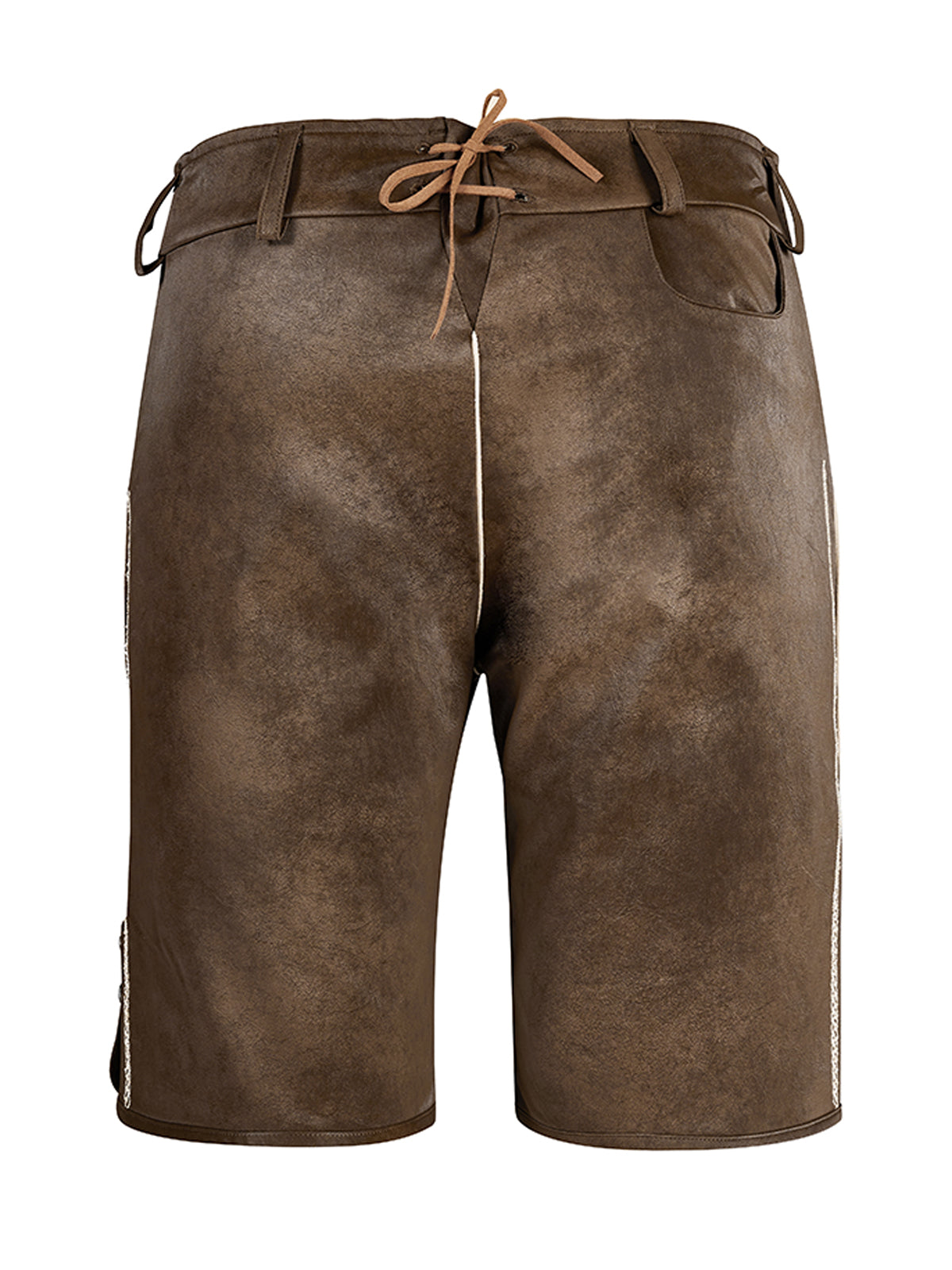 Herren Lederhose Tarius In Braune im bayerischen Trachtenstil