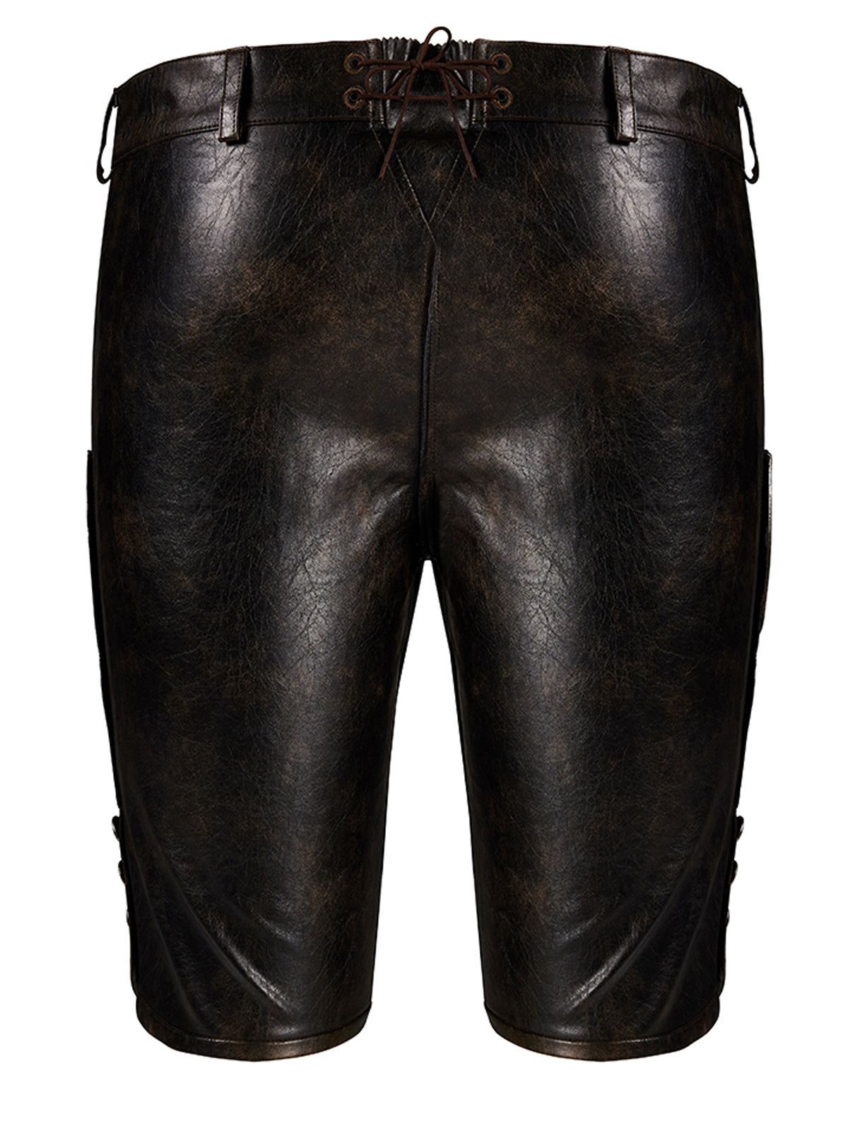 Premium Trachtenhose Ludwig In Dunkelbraune aus Leder