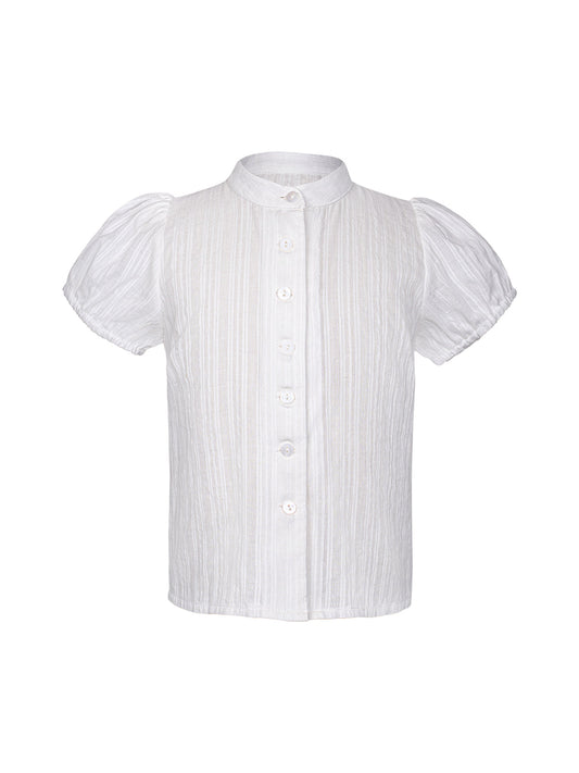 Edle Trachtenbluse Kinder Bluse Kaka In Weiss für Damen in Weiß