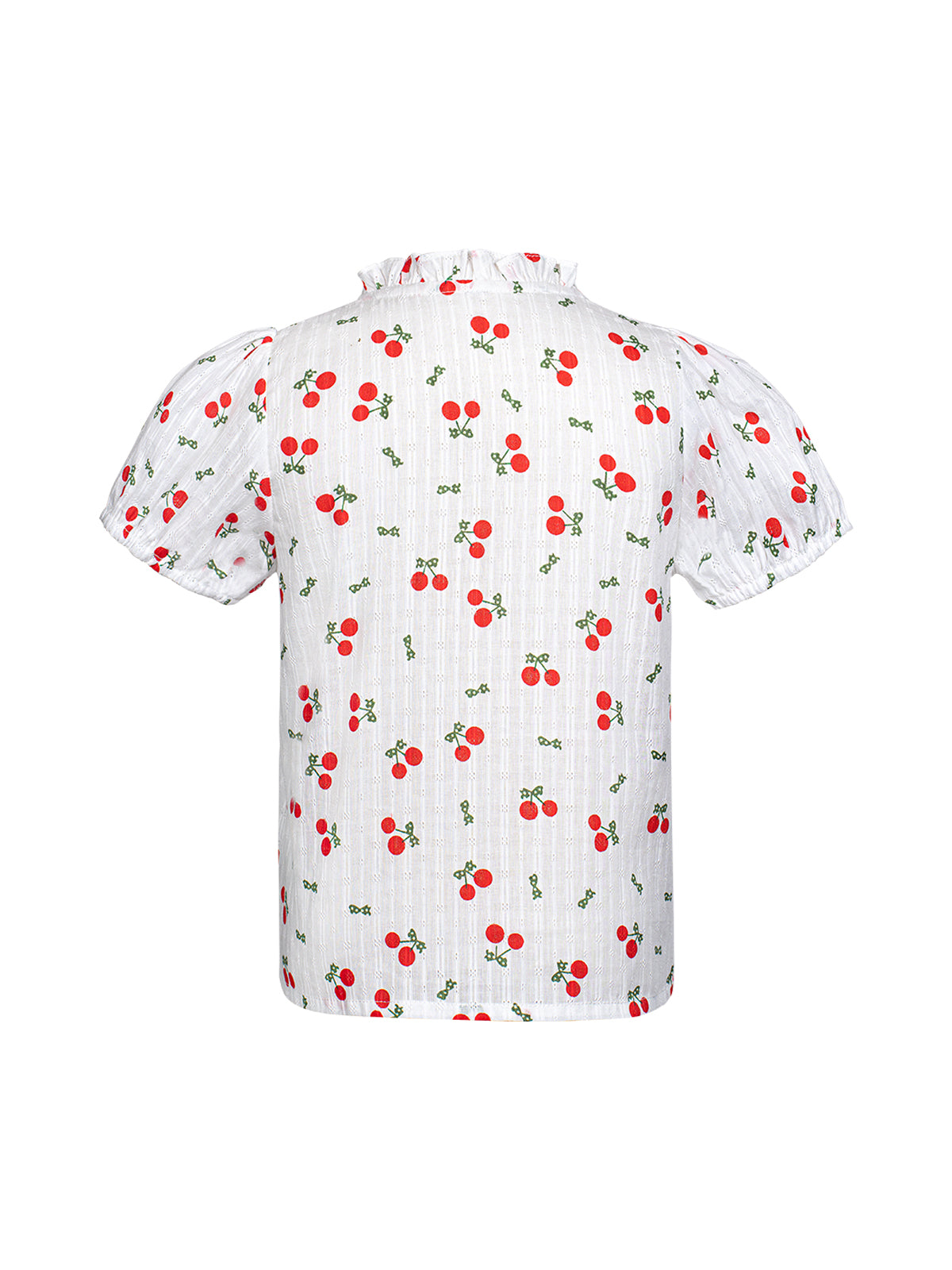Edle Trachtenbluse Kinder Bluse Sofia Cherry für Damen in Weiß
