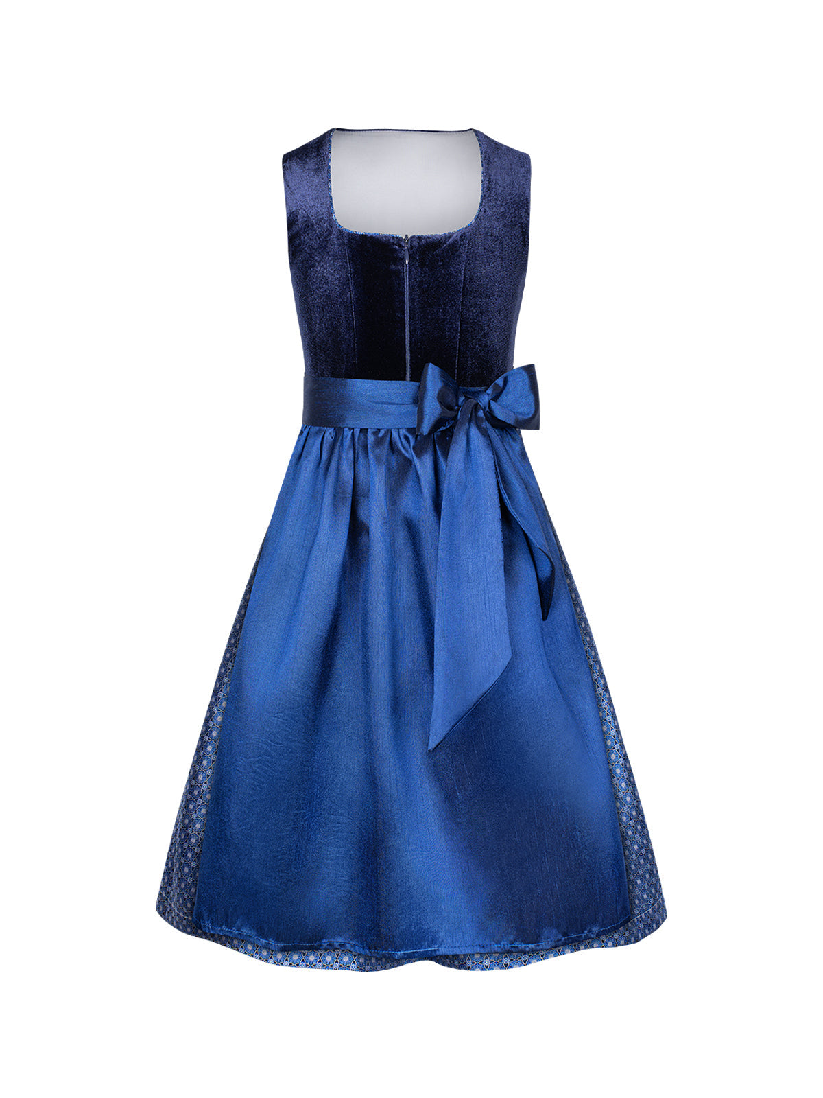 Trachtenkleid Kinder Dirndl Leonie In Creme mit elegantem Design in Blau
