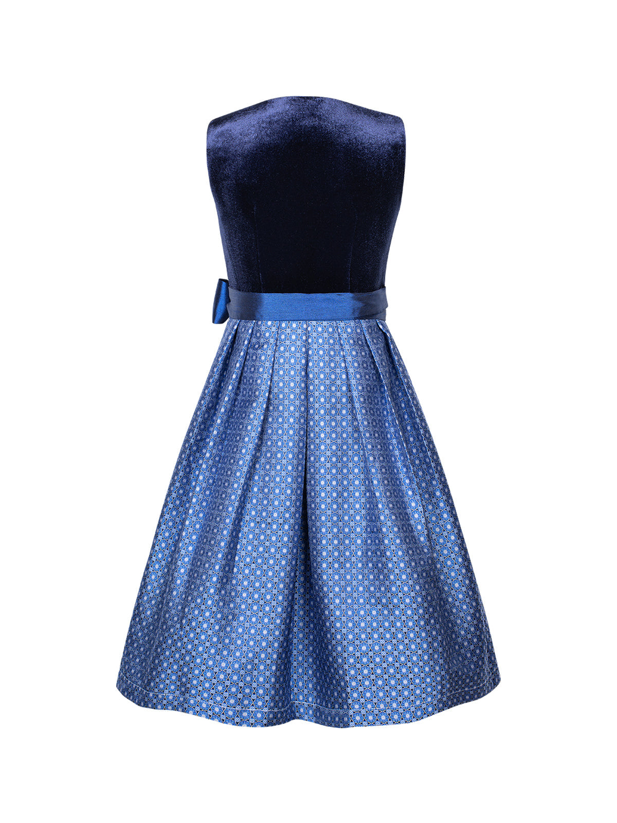 Trachtenkleid Kinder Dirndl Leonie In Creme mit elegantem Design in Blau