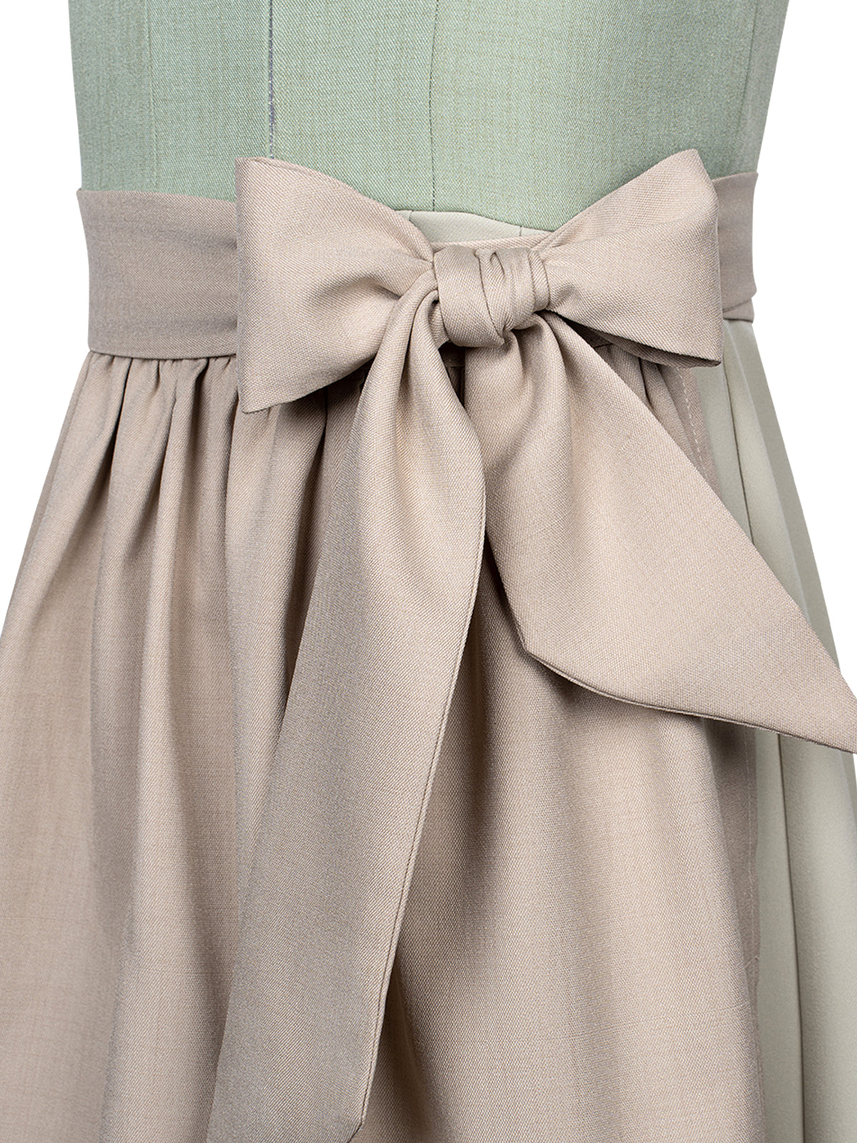 Klassisches Dirndl Kleid Kinder Dirndl Oia In Creme in Grün
