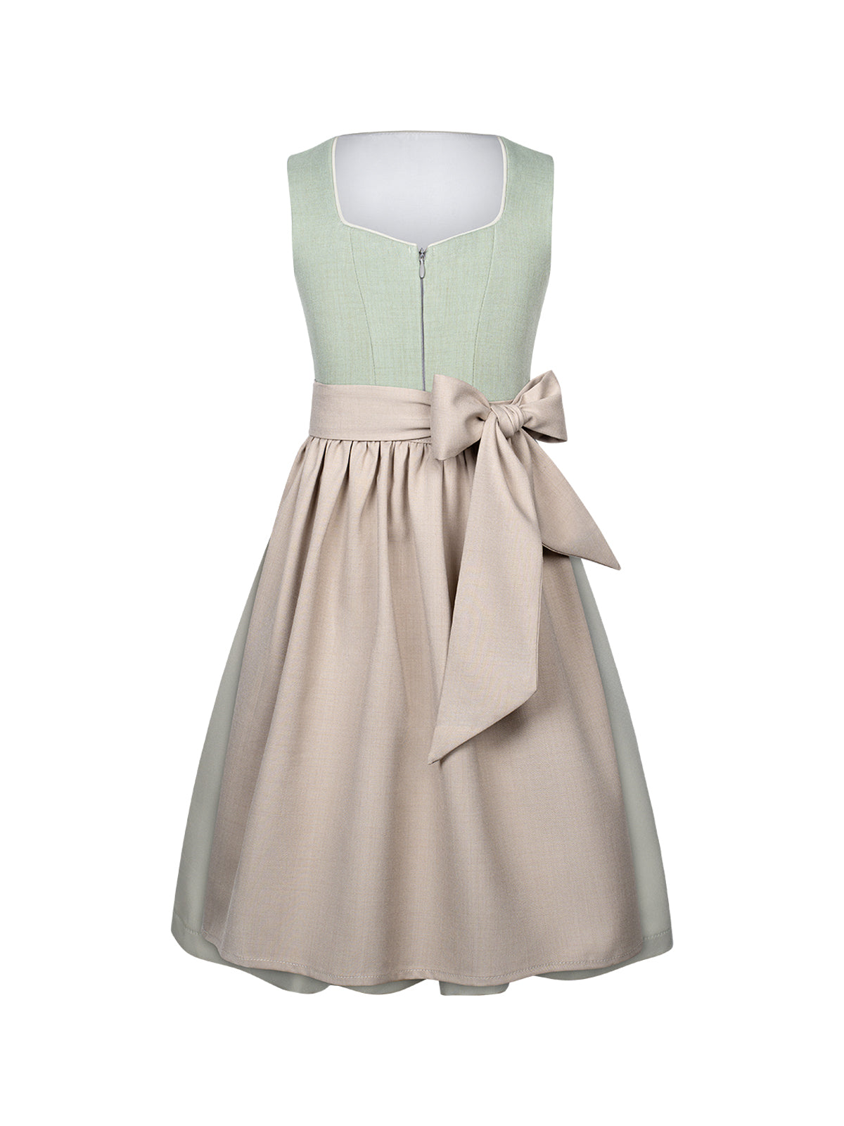 Klassisches Dirndl Kleid Kinder Dirndl Oia In Creme in Grün