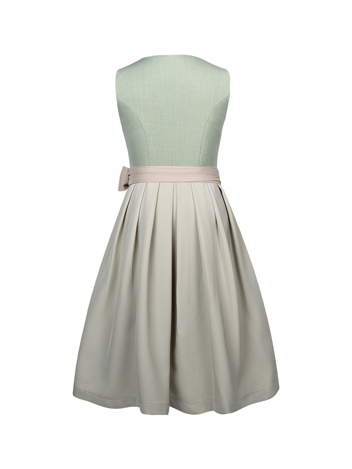 Klassisches Dirndl Kleid Kinder Dirndl Oia In Creme in Grün