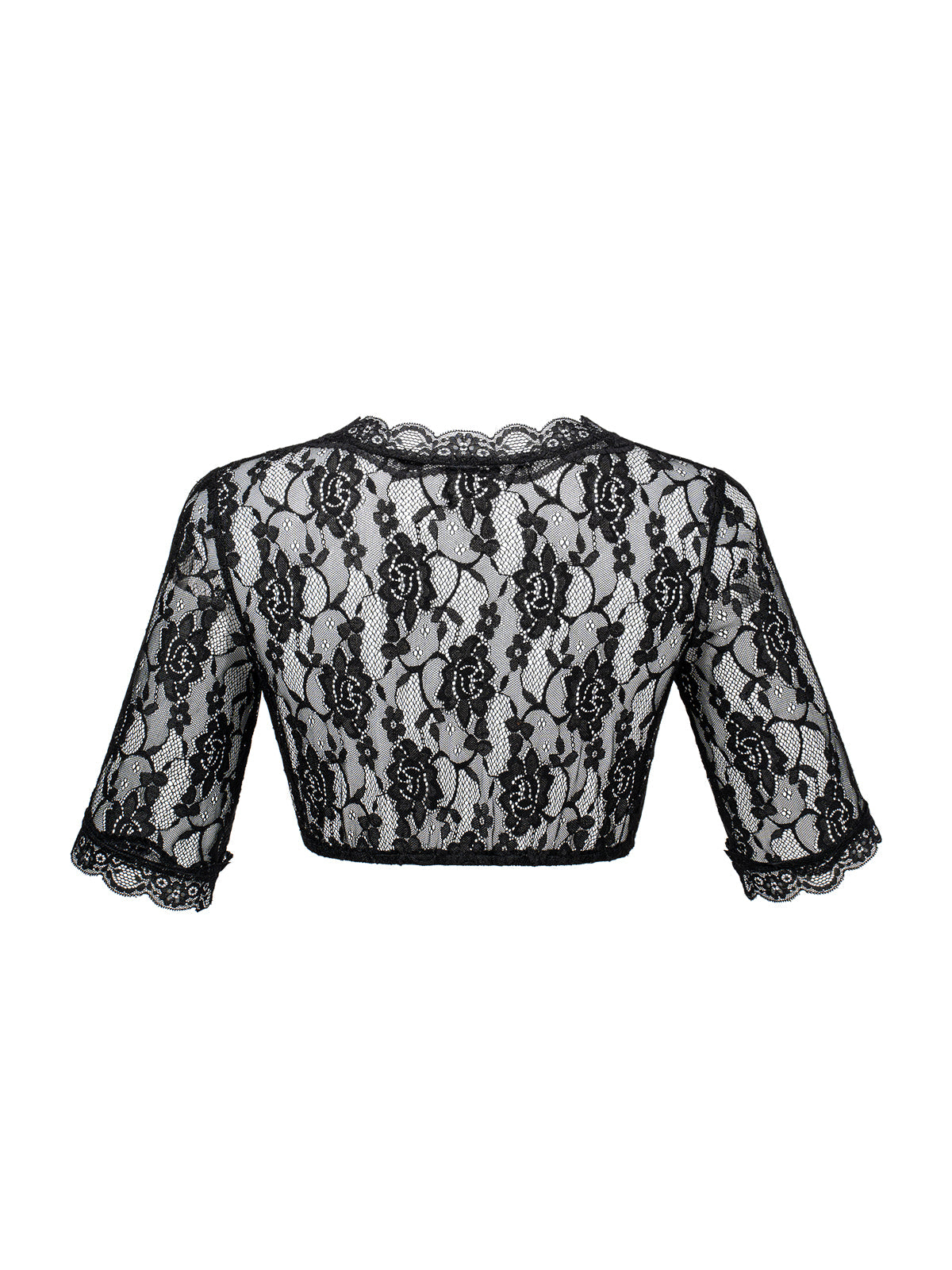 Spitzen Bluse Bluse Anette In Schwarz zum Dirndl Look