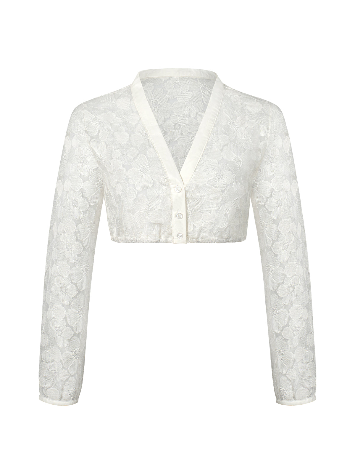 Edle Trachtenbluse Bluse Emma für Damen in Weiß